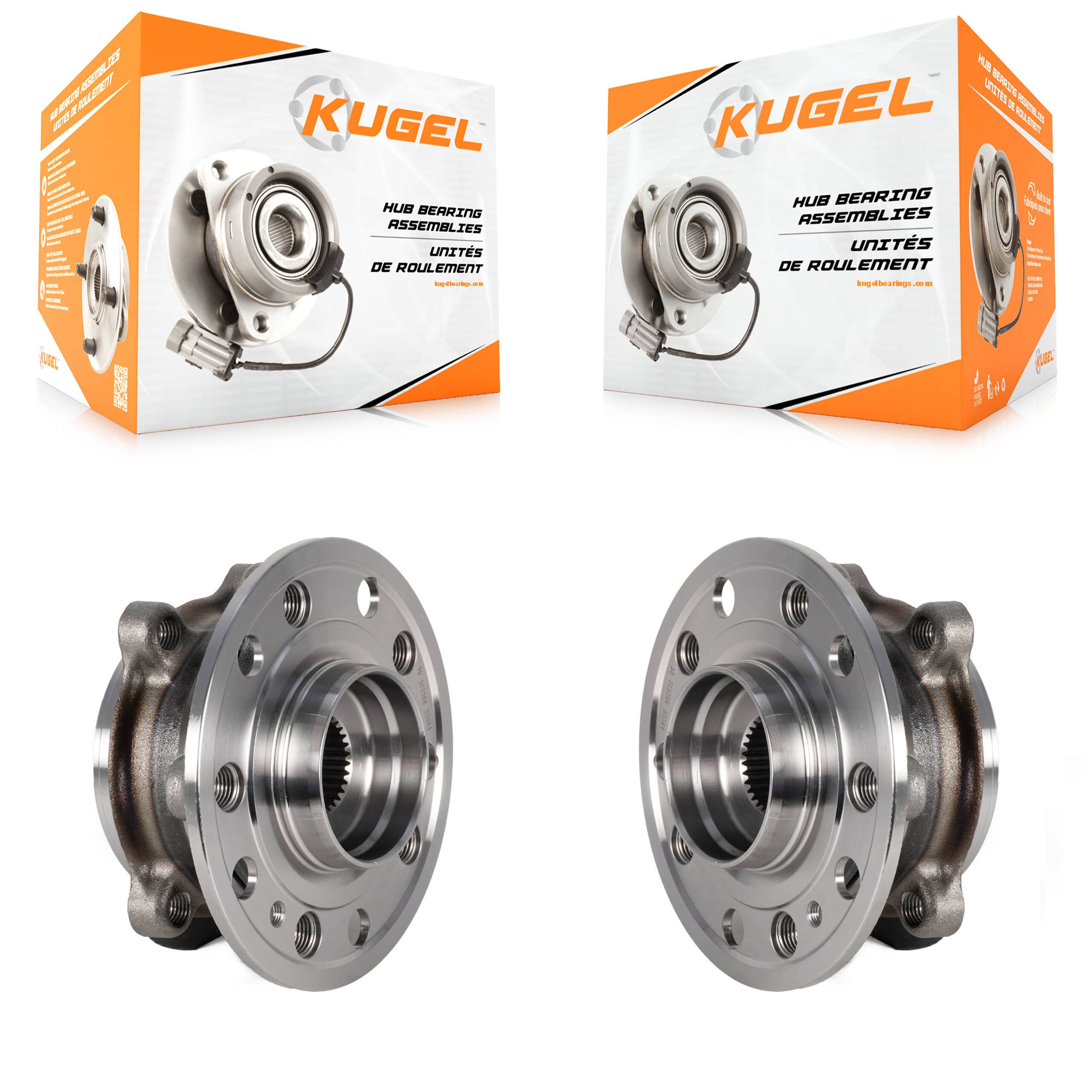 Kugel - K70-101870 - Front Wheel Bearing and Hub Assembly Kits