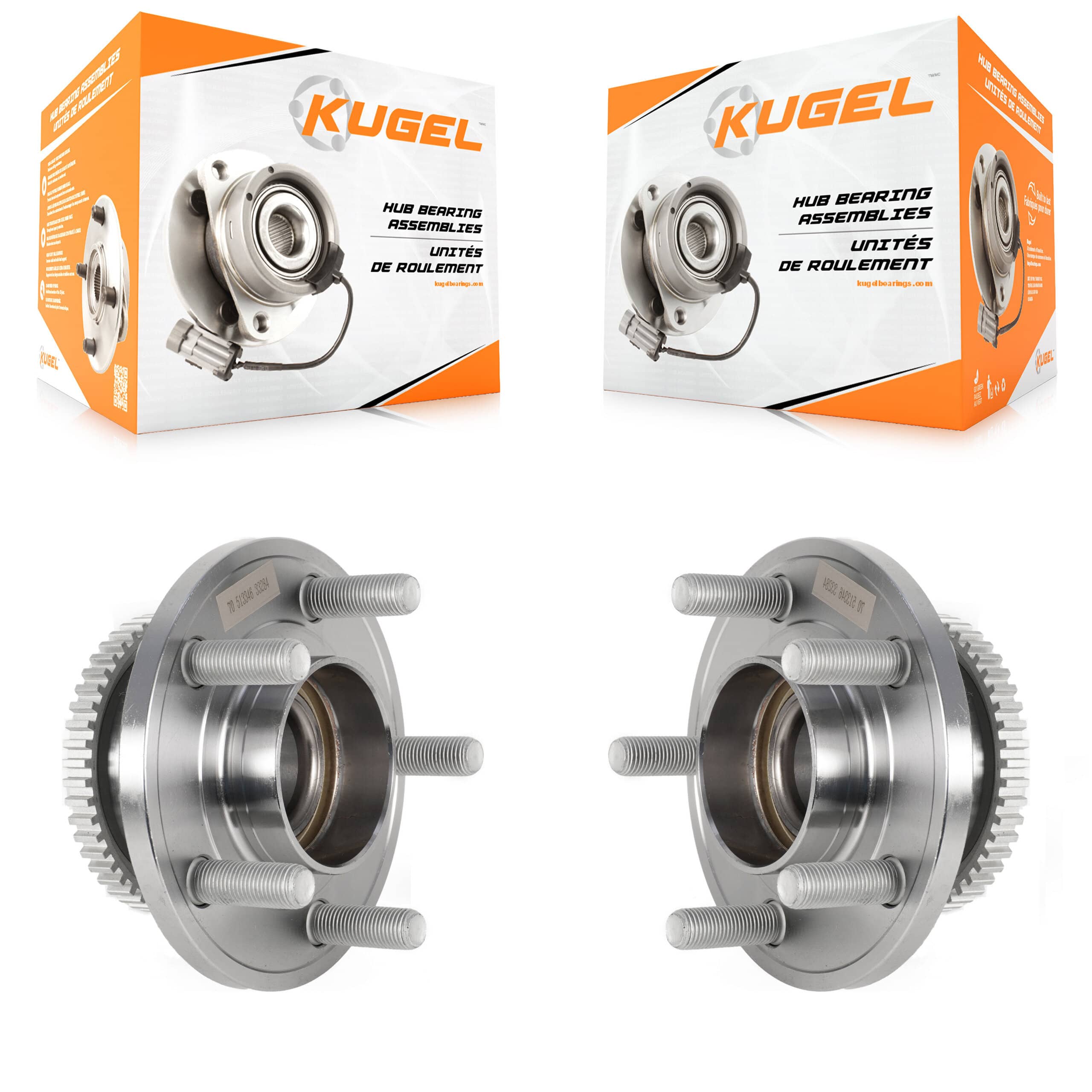Kugel - K70-101872 - Front Wheel Bearing and Hub Assembly Kits