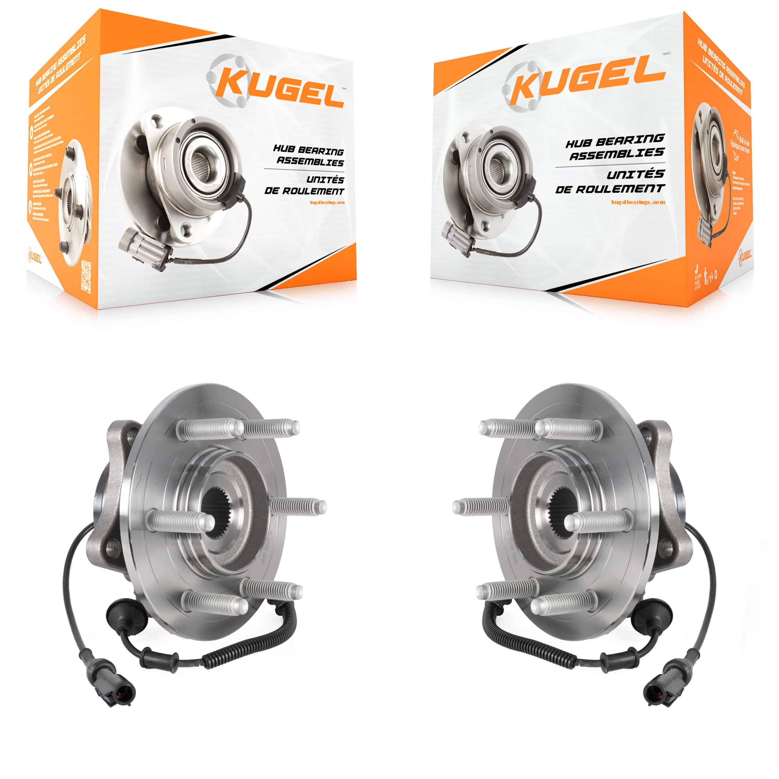 Kugel - K70-101884 - Rear Wheel Bearing and Hub Assembly Kits
