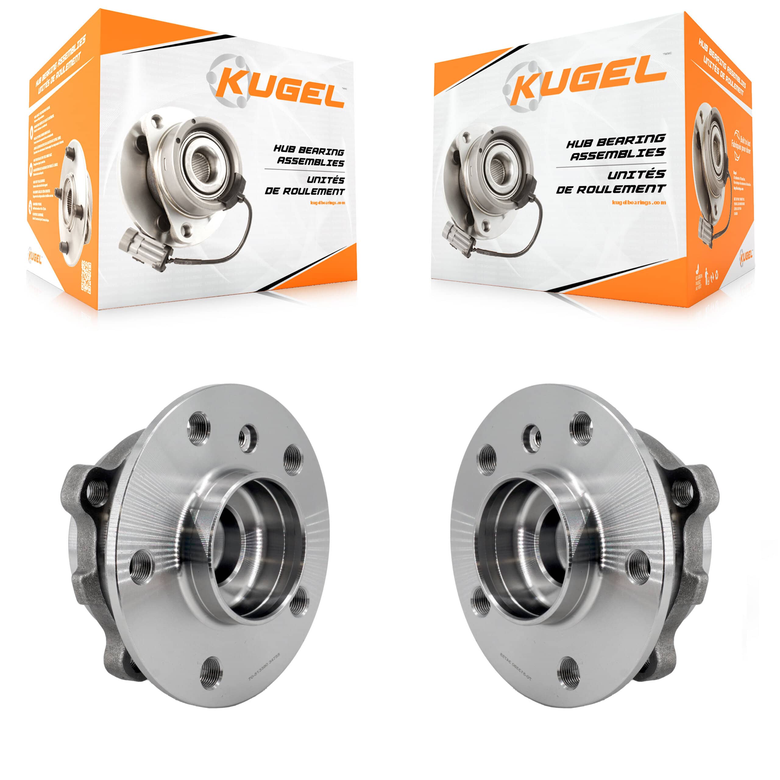 Kugel - K70-101888 - Rear Wheel Bearing and Hub Assembly Kits