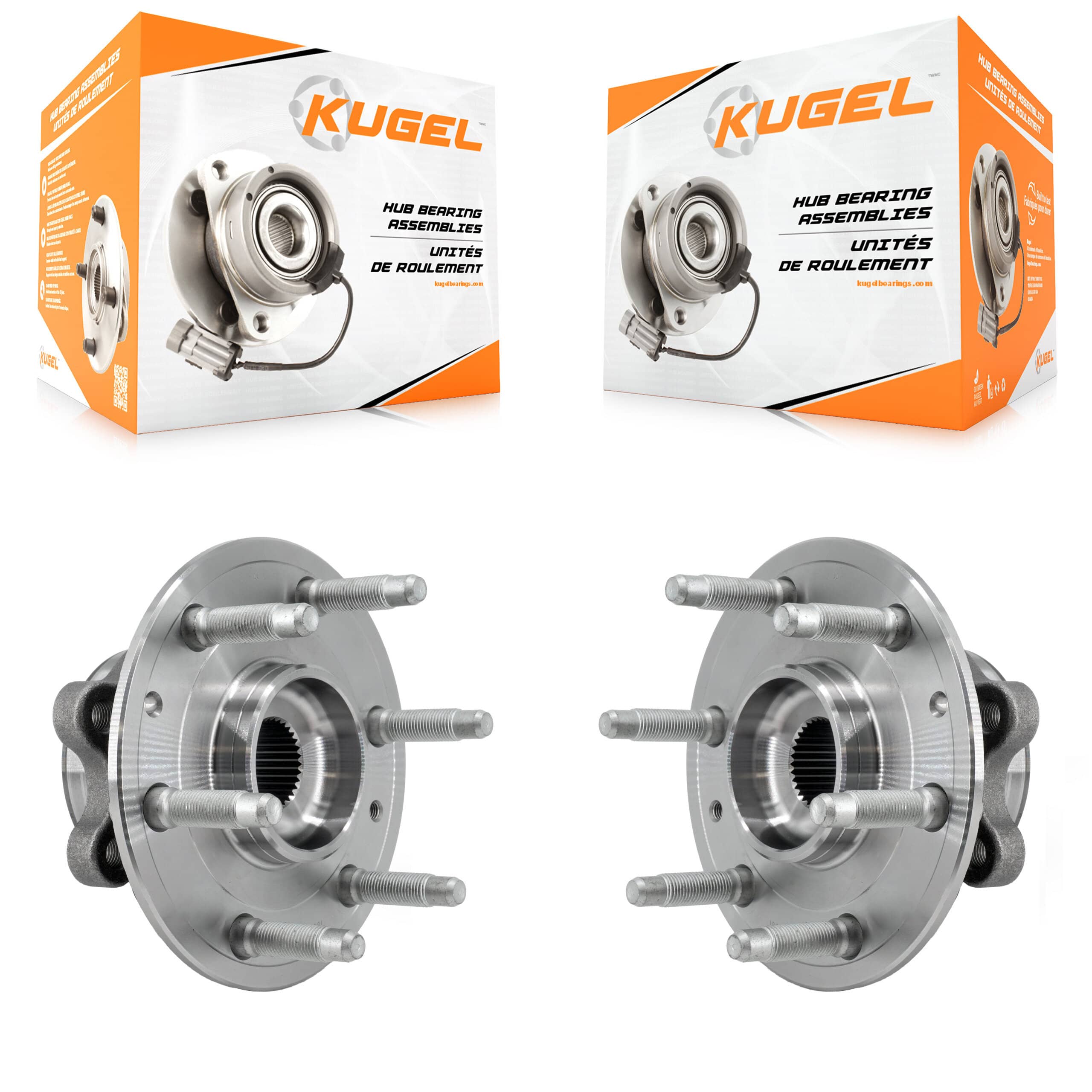 Kugel - K70-101951 - Front Wheel Bearing and Hub Assembly Kits
