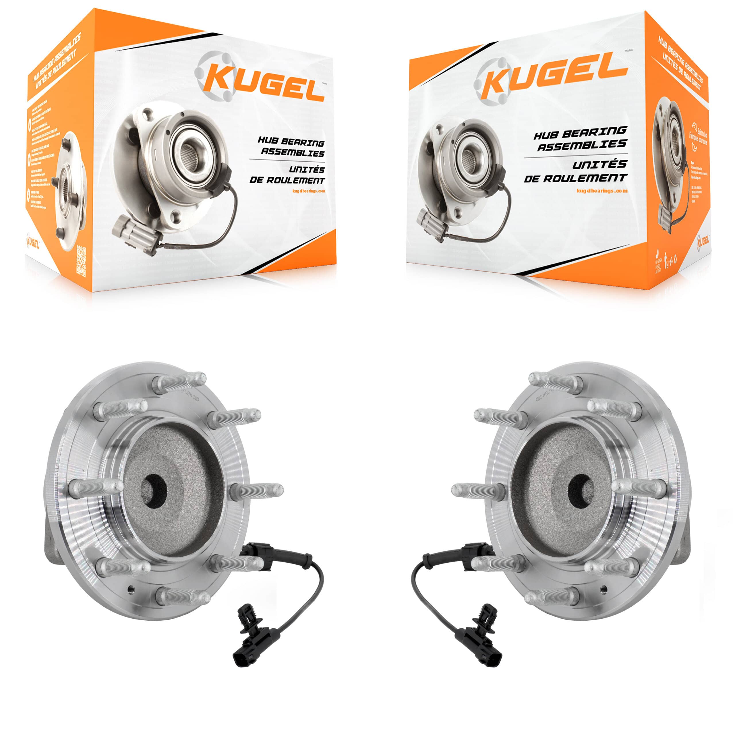 Kugel - K70-102070 - Front Wheel Bearing and Hub Assembly Kits