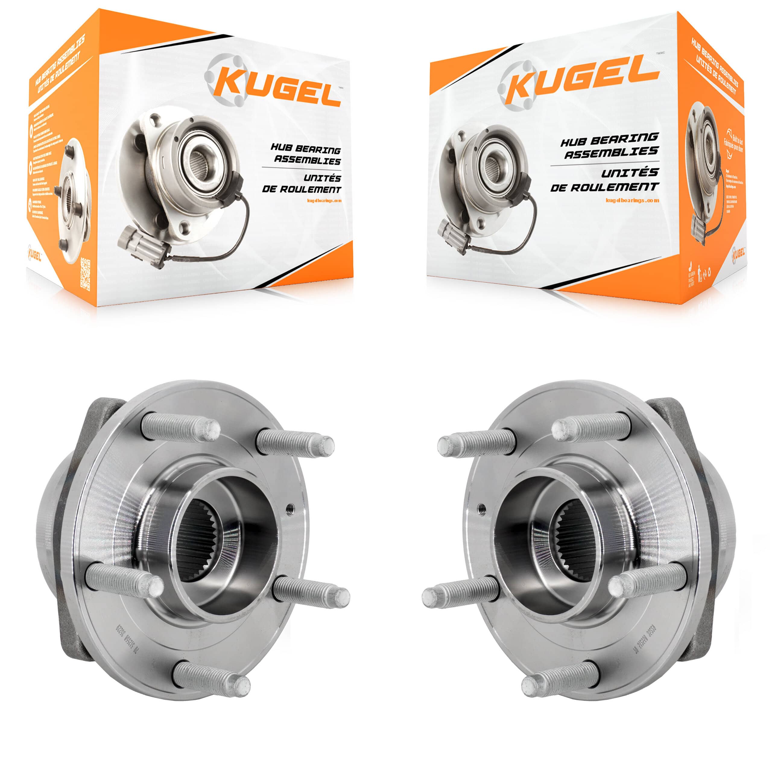 Kugel - K70-102108 - Rear Wheel Bearing and Hub Assembly Kits