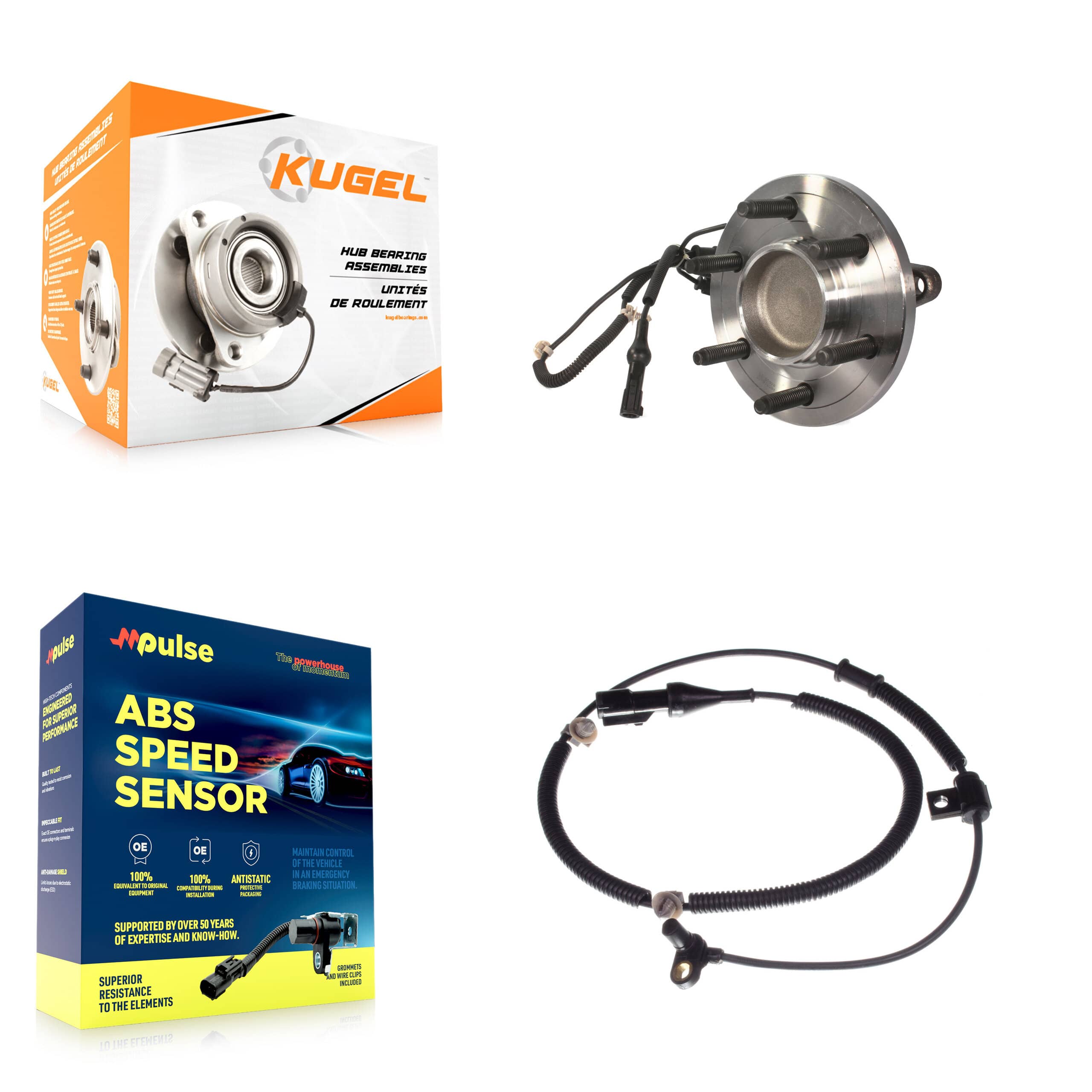 Kugel - K7S-100060 - Front Wheel Bearing and Hub Assembly Kits