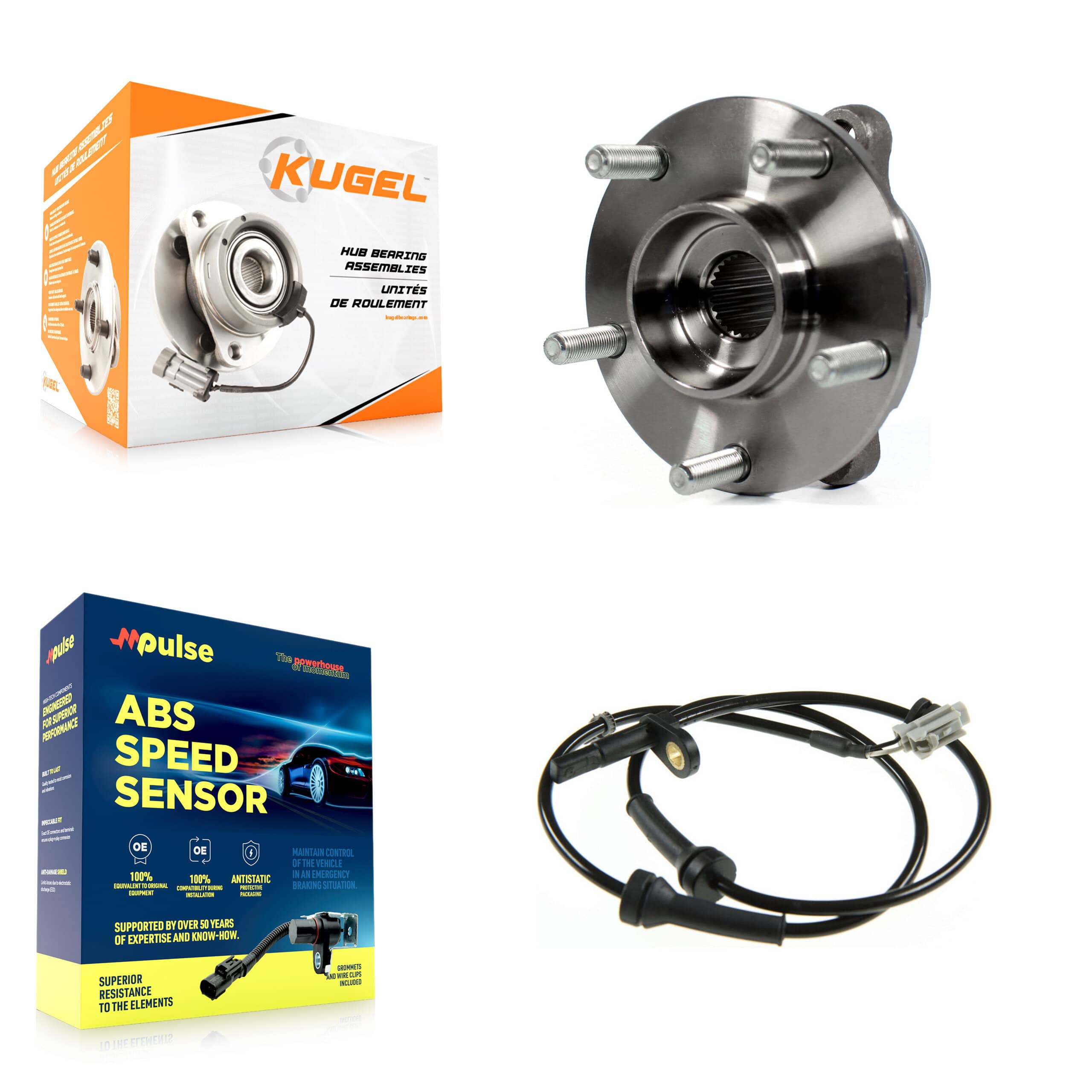 Kugel - K7S-100084 - Front Wheel Bearing and Hub Assembly Kits