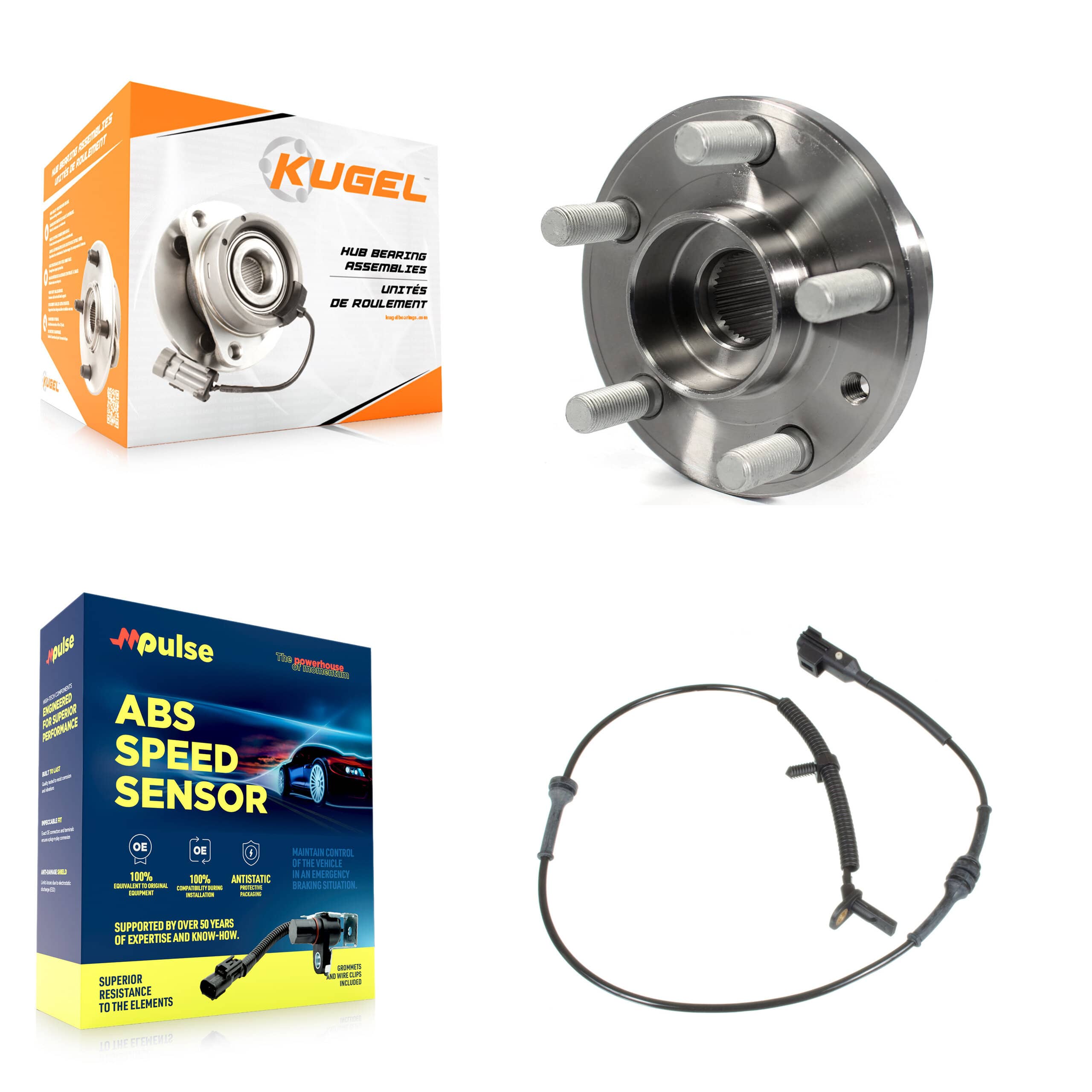 Kugel - K7S-100177 - Front Wheel Bearing and Hub Assembly Kits