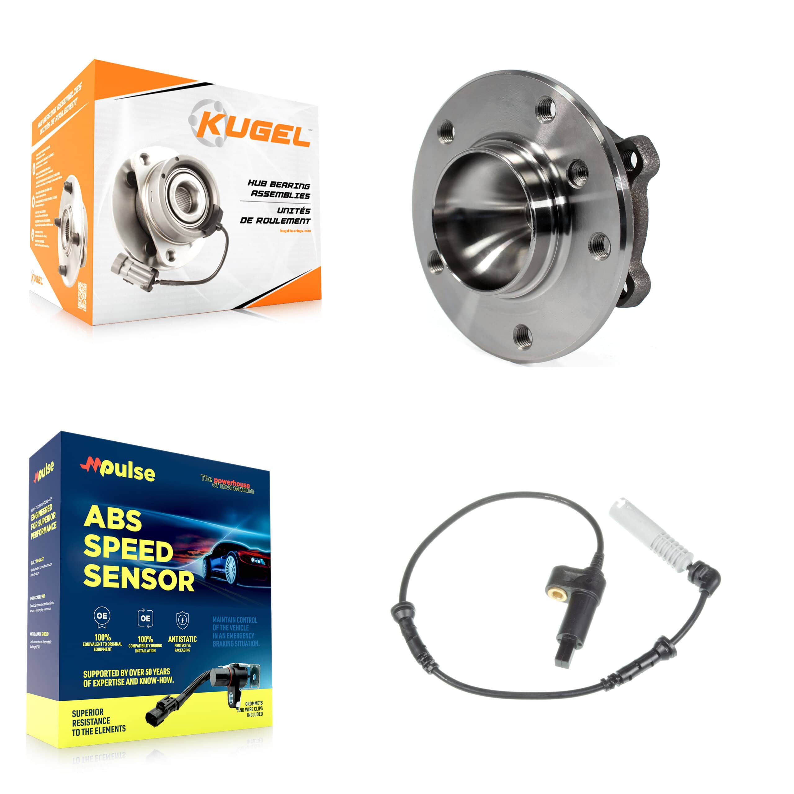 Kugel - K7S-100232 - Front Wheel Bearing and Hub Assembly Kits