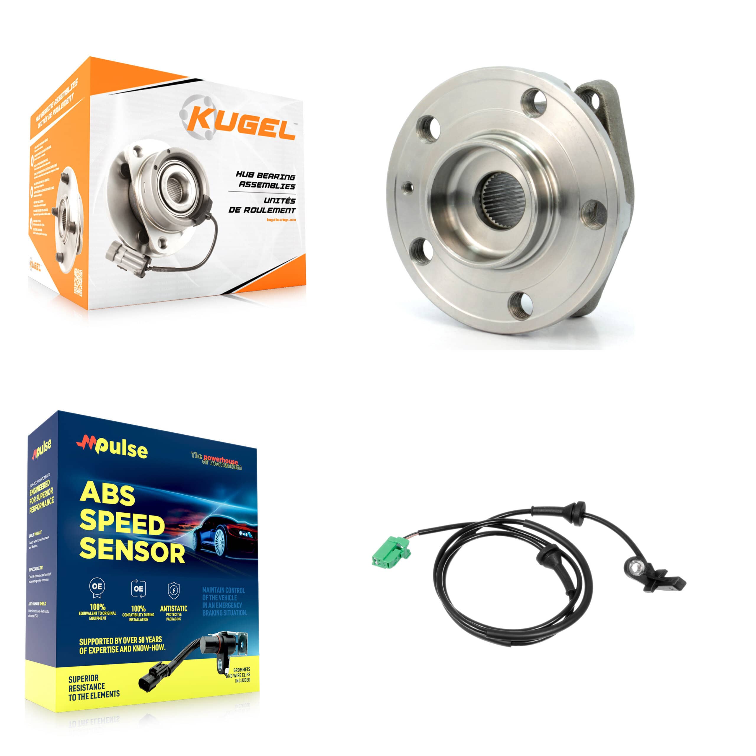 Kugel - K7S-100438 - Rear Wheel Bearing and Hub Assembly Kits
