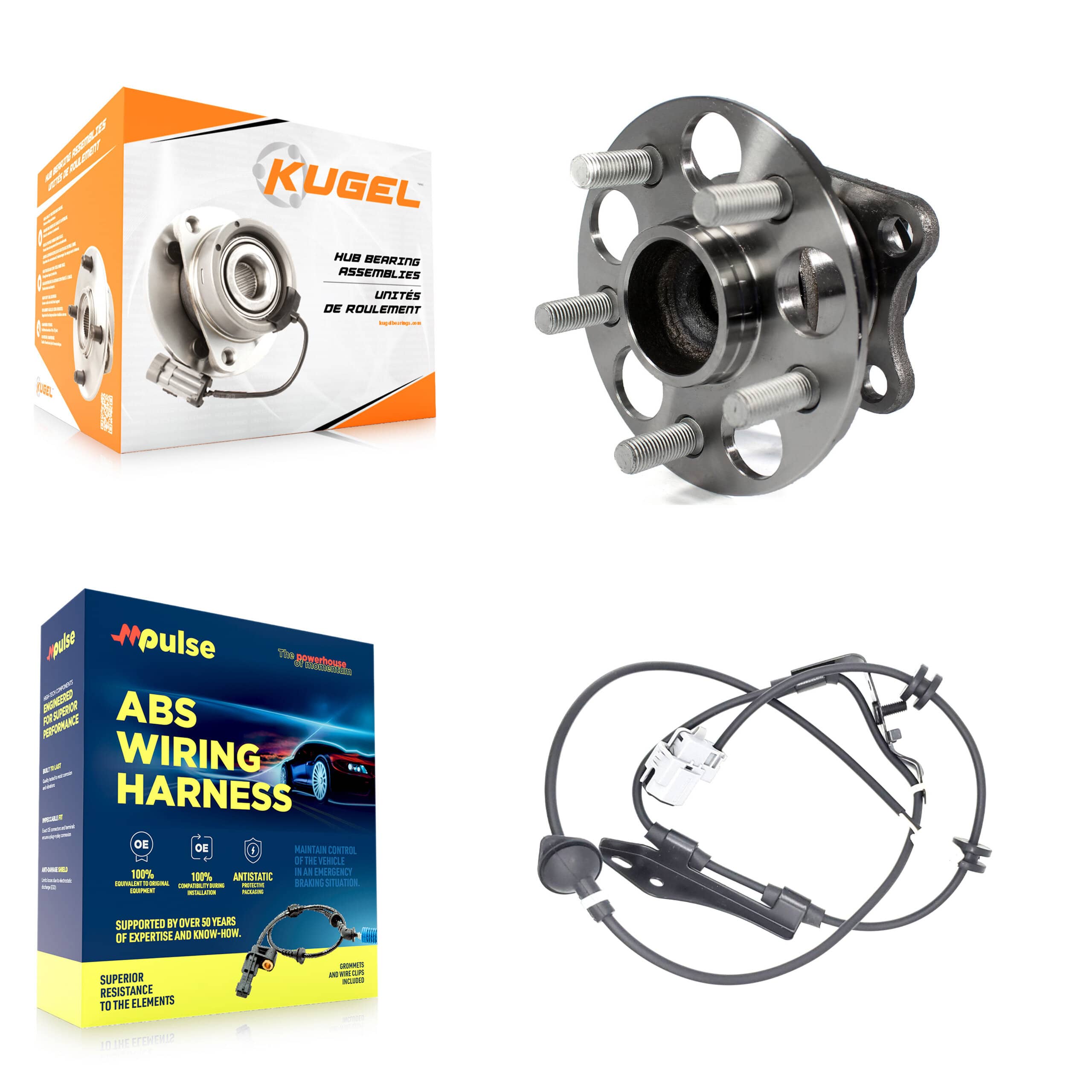 Kugel - K7S-100637 - Rear Wheel Bearing and Hub Assembly Kits