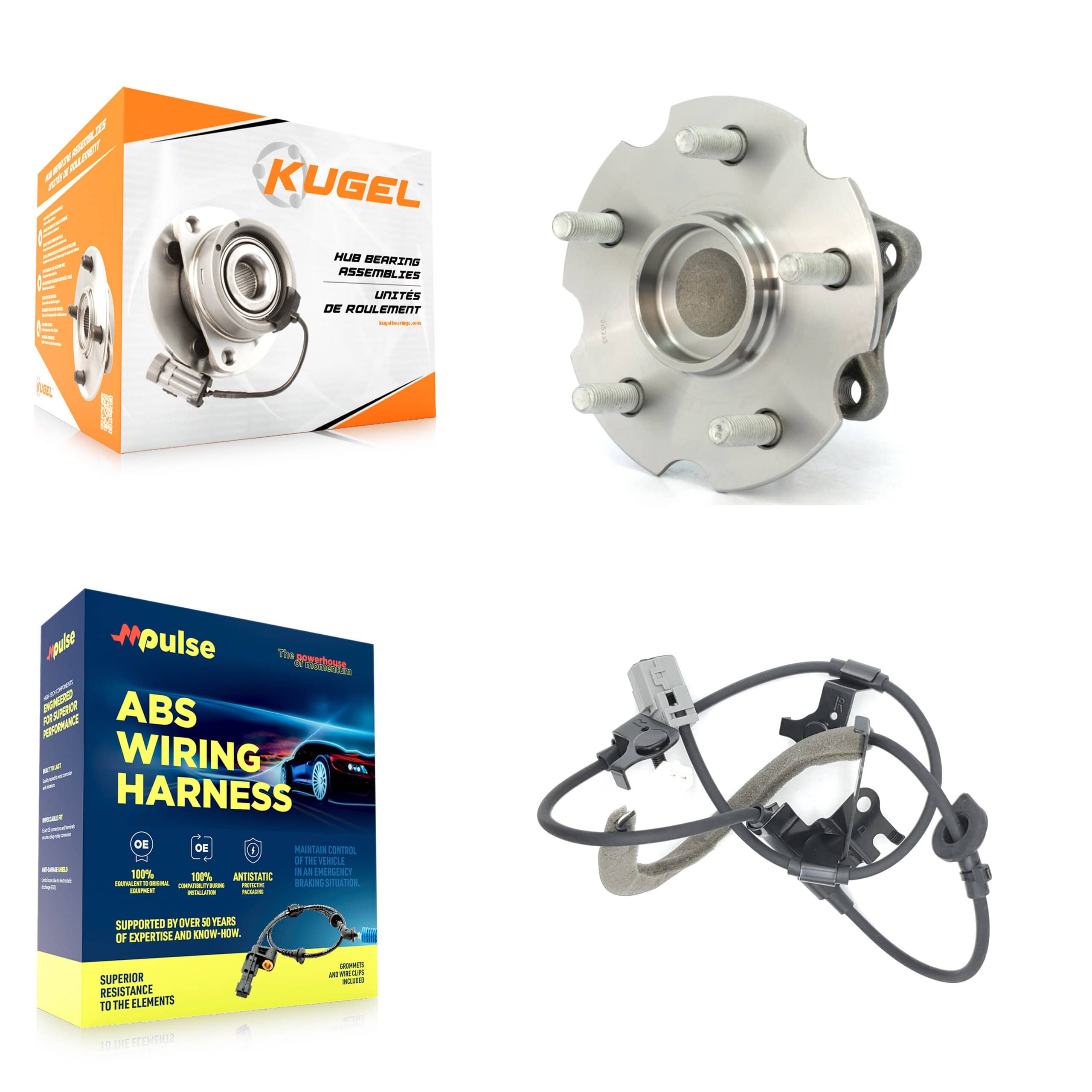Kugel - K7S-100642 - Rear Wheel Bearing and Hub Assembly Kits