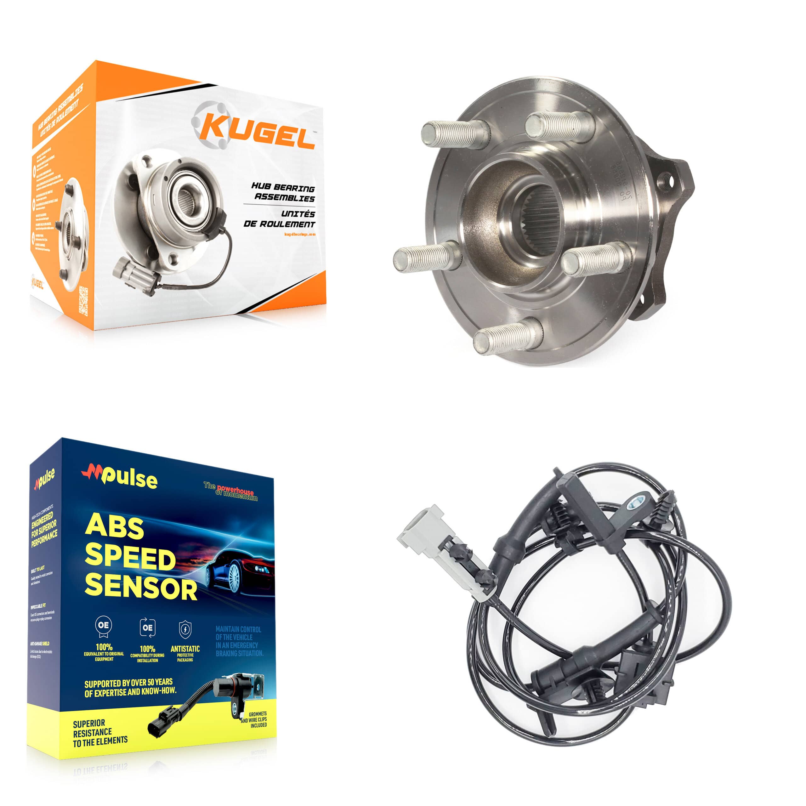 Kugel - K7S-100688 - Rear Wheel Bearing and Hub Assembly Kits