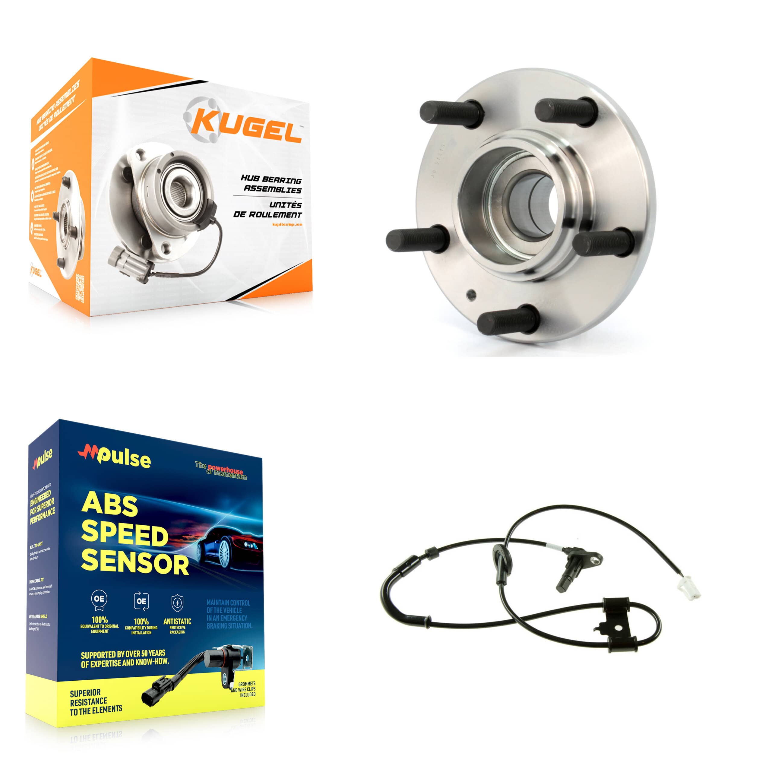 Kugel - K7S-100696 - Rear Wheel Bearing and Hub Assembly Kits