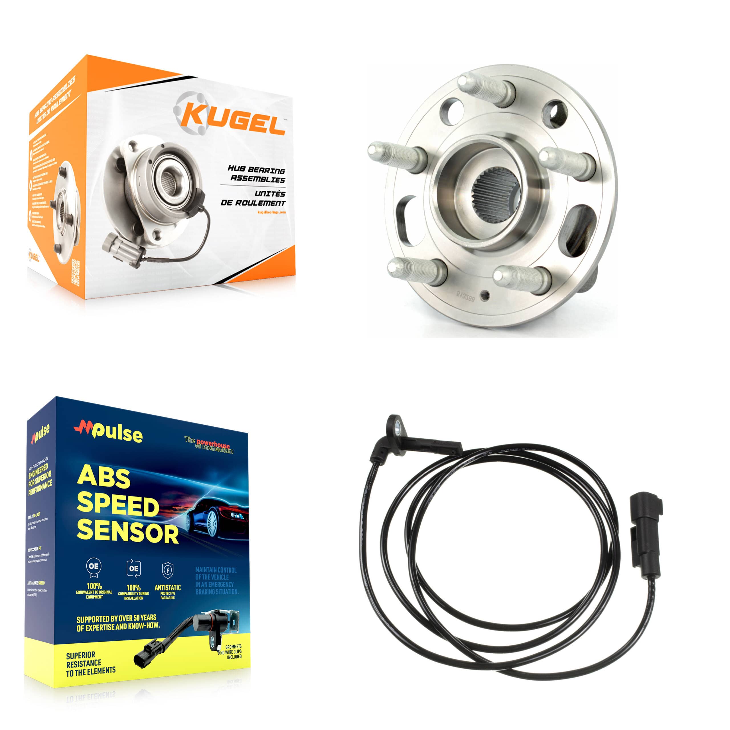 Kugel - K7S-100736 - Rear Wheel Bearing and Hub Assembly Kits