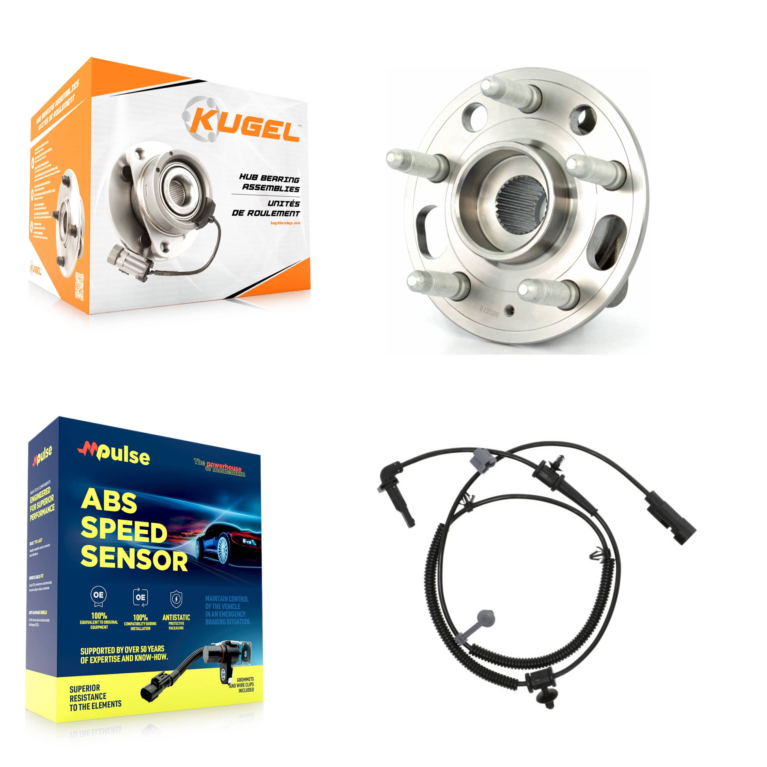 Kugel - K7S-100737 - Rear Wheel Bearing and Hub Assembly Kits