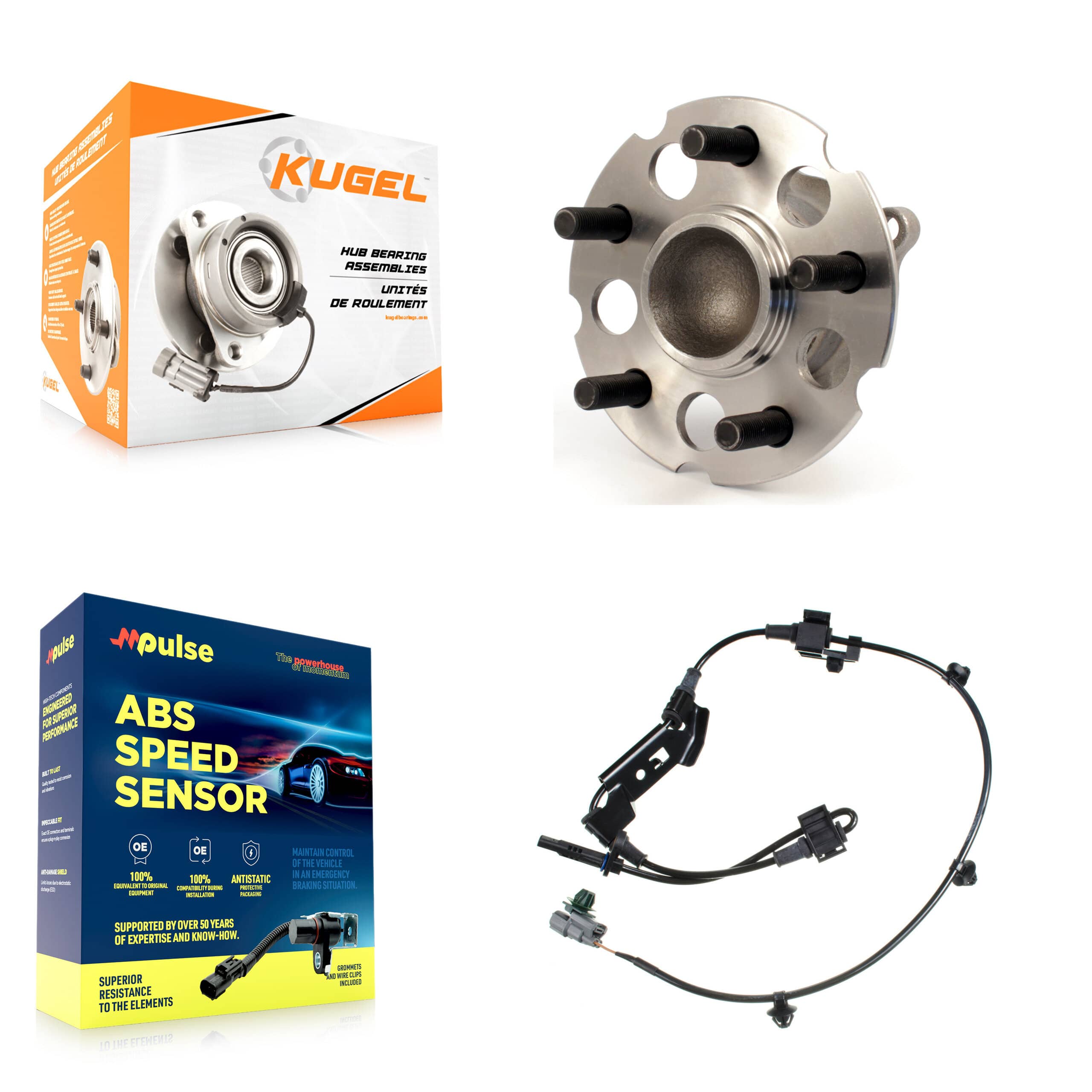 Kugel - K7S-100741 - Rear Wheel Bearing and Hub Assembly Kits
