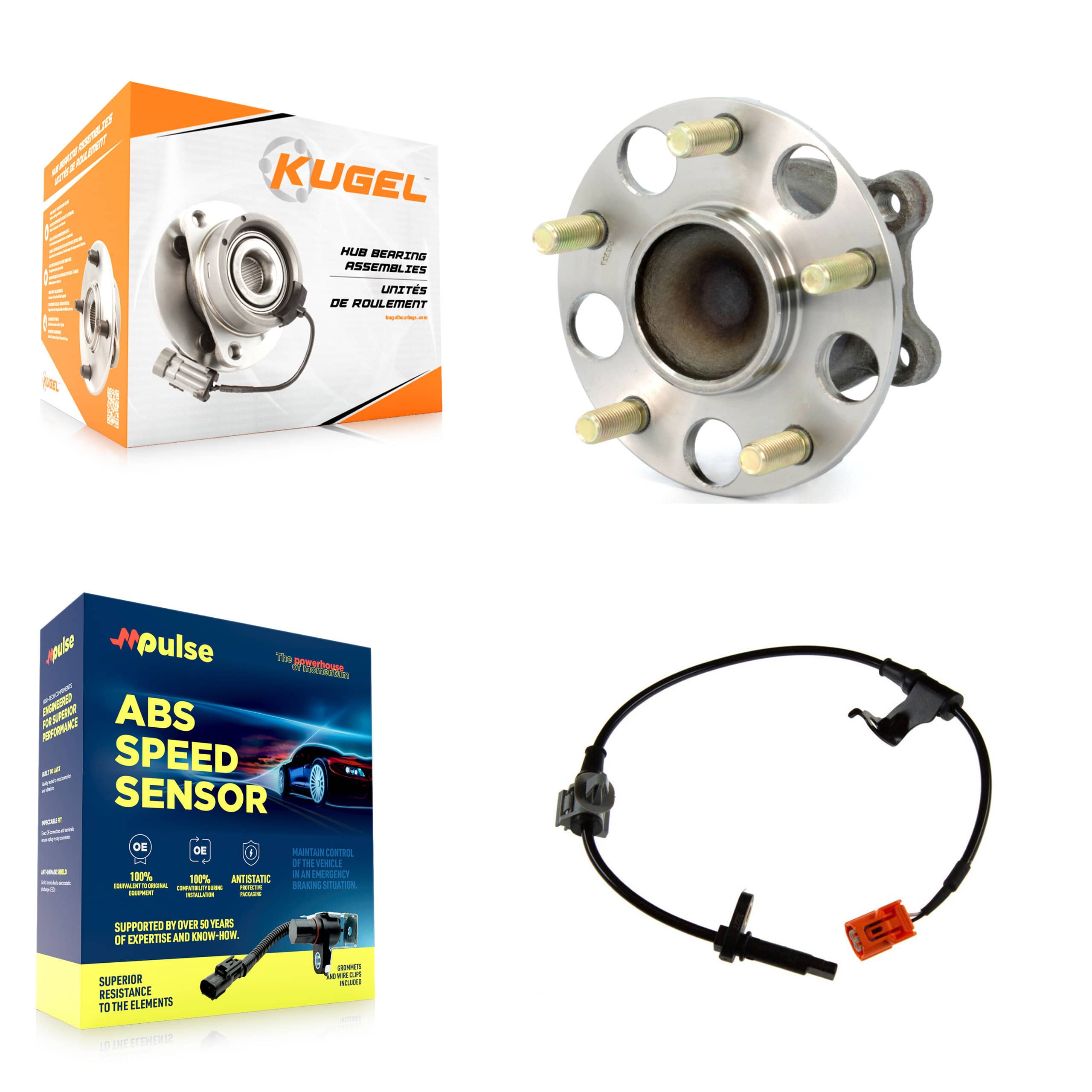 Kugel - K7S-100743 - Rear Wheel Bearing and Hub Assembly Kits
