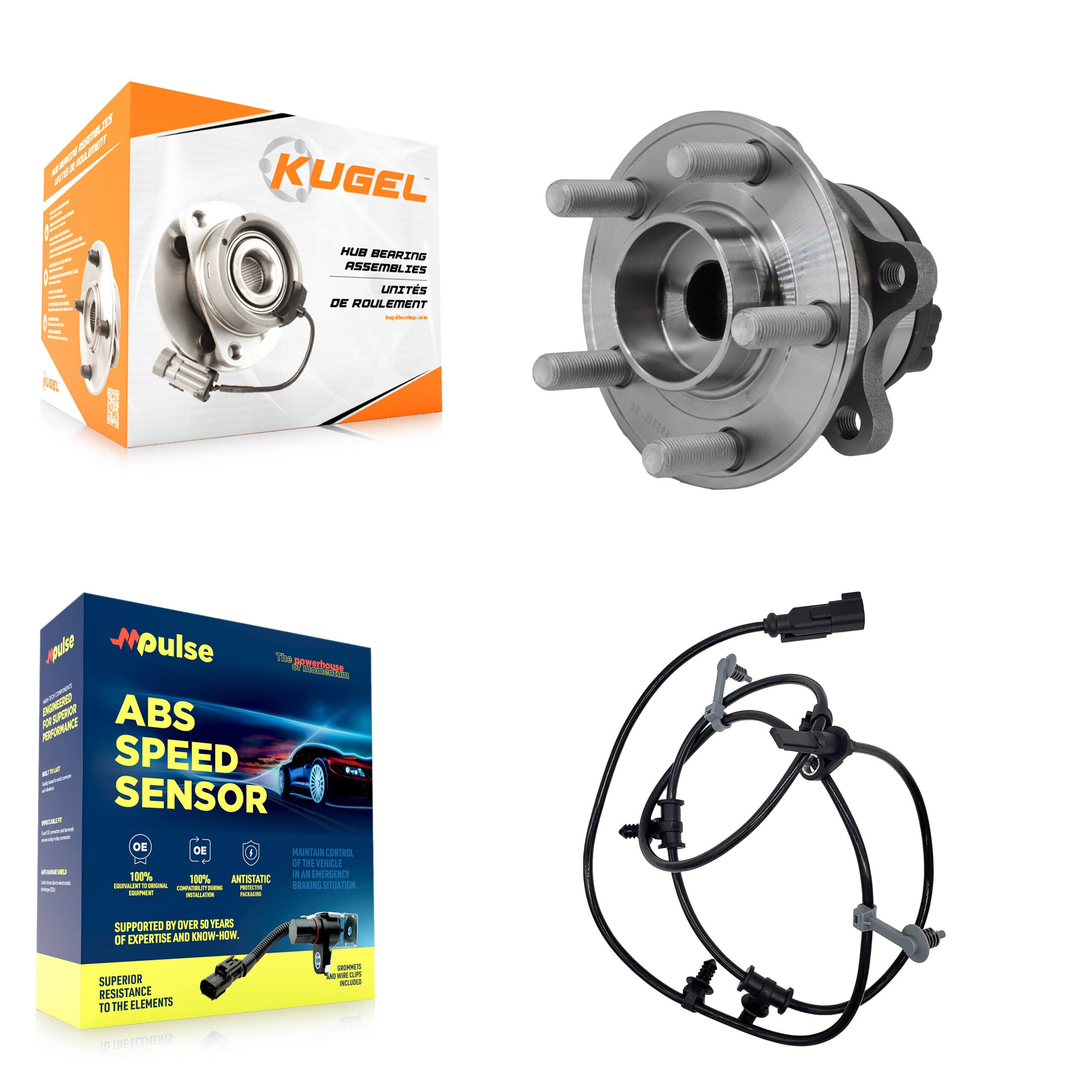 Kugel - K7S-100747 - Rear Wheel Bearing and Hub Assembly Kits