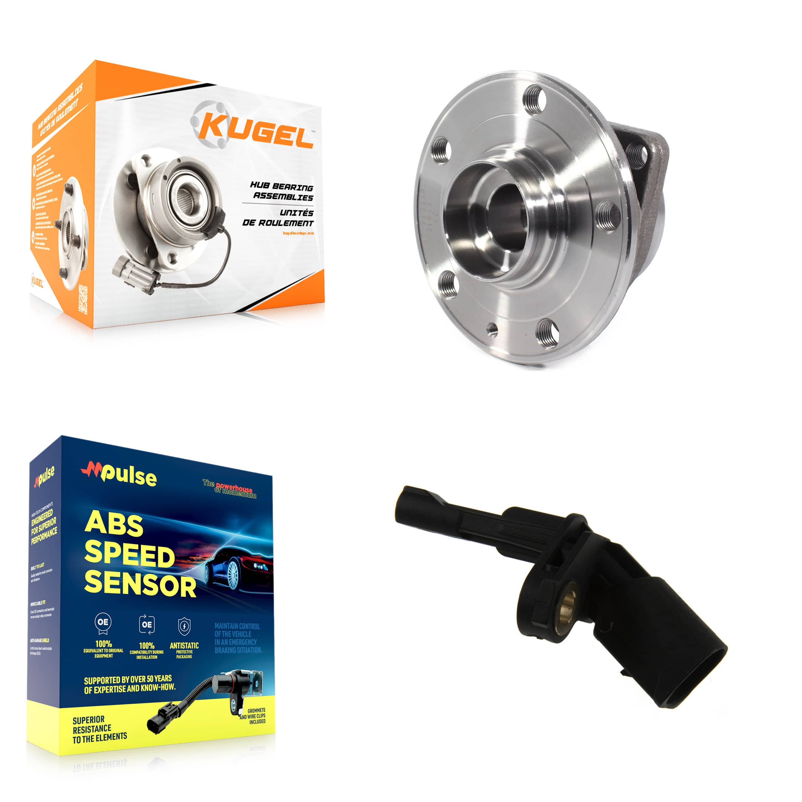 Kugel - K7S-100763 - Rear Wheel Bearing and Hub Assembly Kits