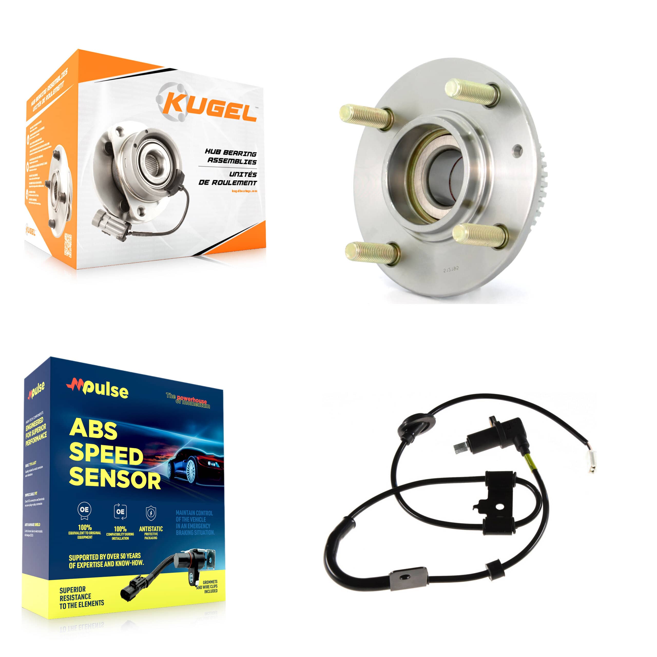 Kugel - K7S-100791 - Rear Wheel Bearing and Hub Assembly Kits