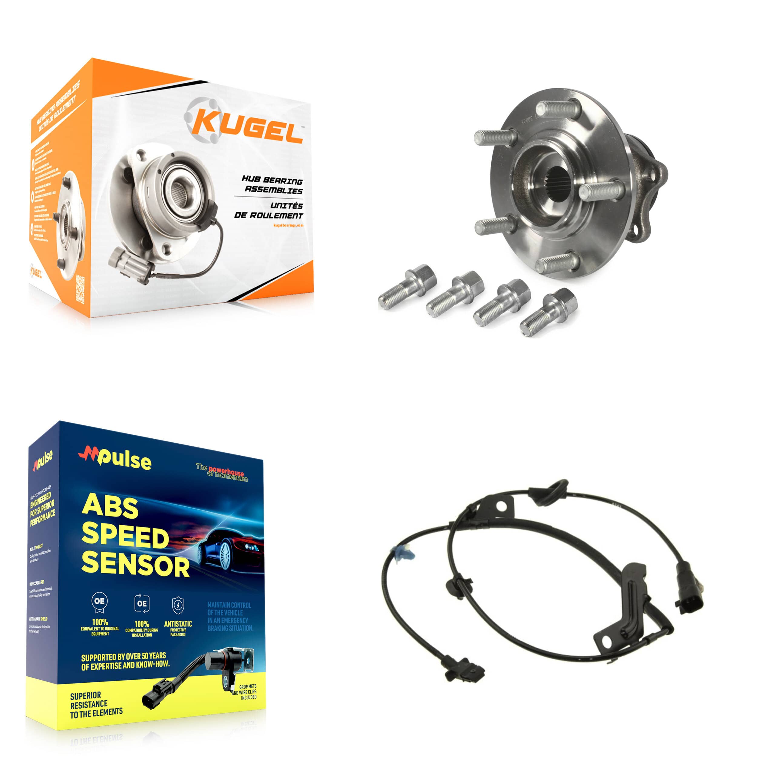 Kugel - K7S-100811 - Rear Wheel Bearing and Hub Assembly Kits