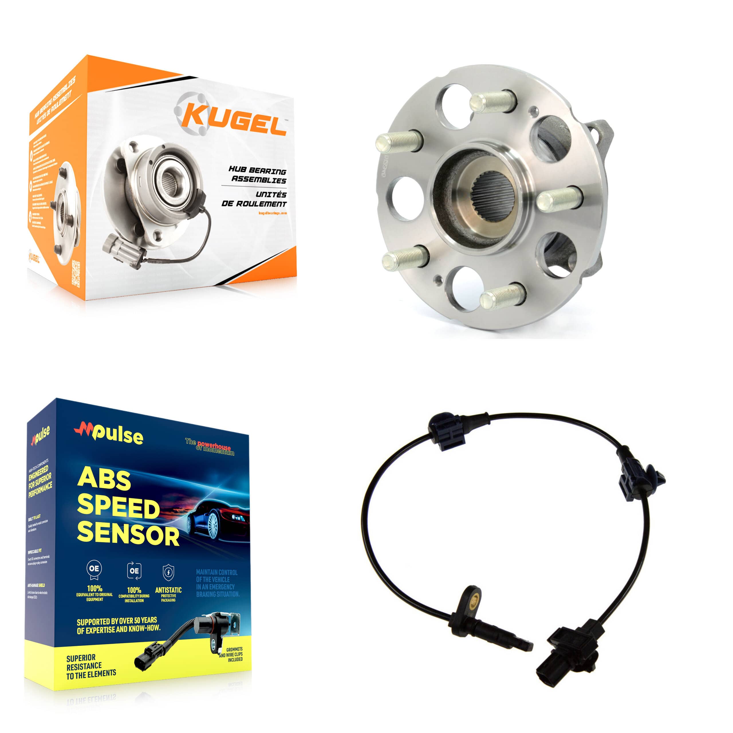 Kugel - K7S-100846 - Rear Wheel Bearing and Hub Assembly Kits