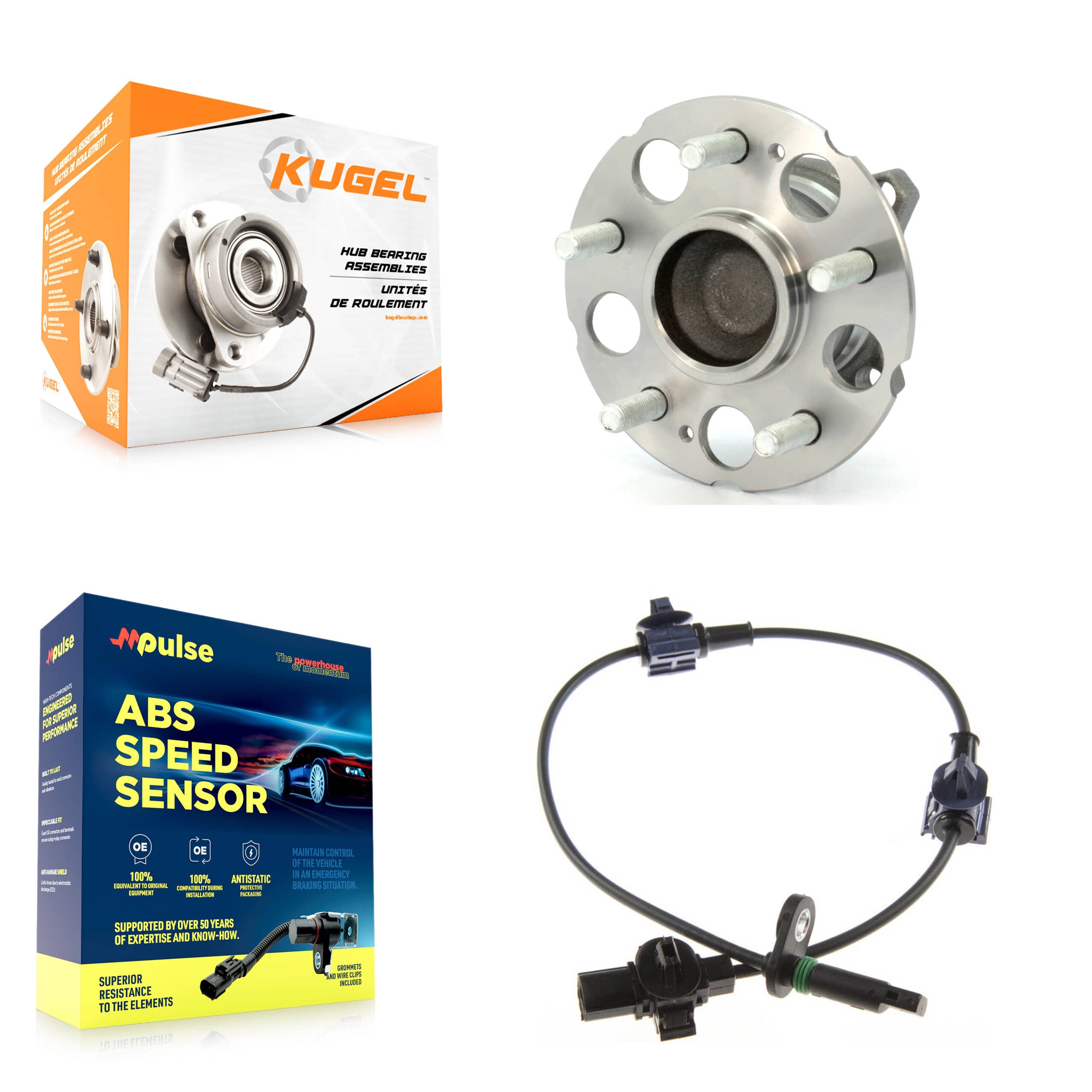 Kugel - K7S-100849 - Rear Wheel Bearing and Hub Assembly Kits
