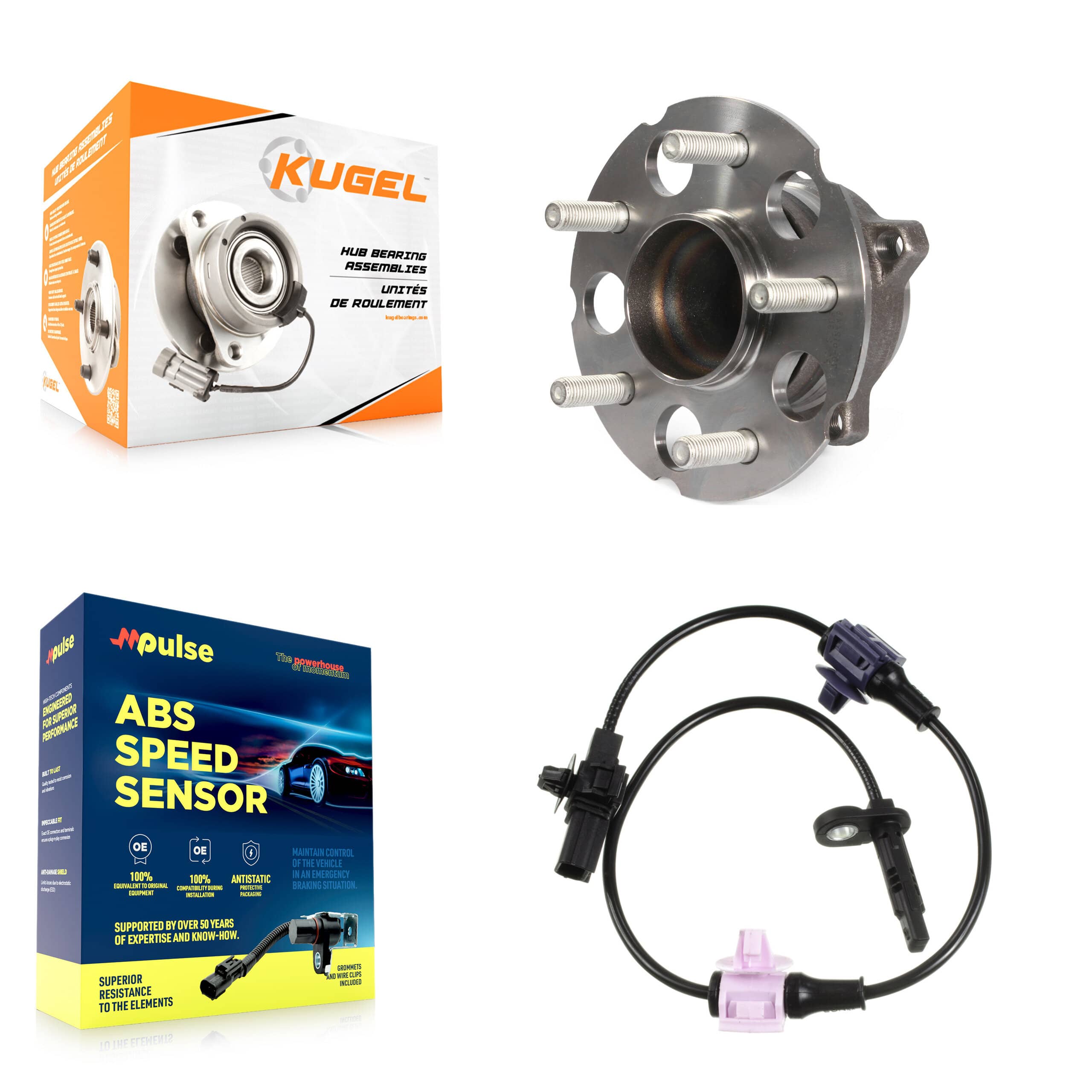 Kugel - K7S-100865 - Rear Wheel Bearing and Hub Assembly Kits
