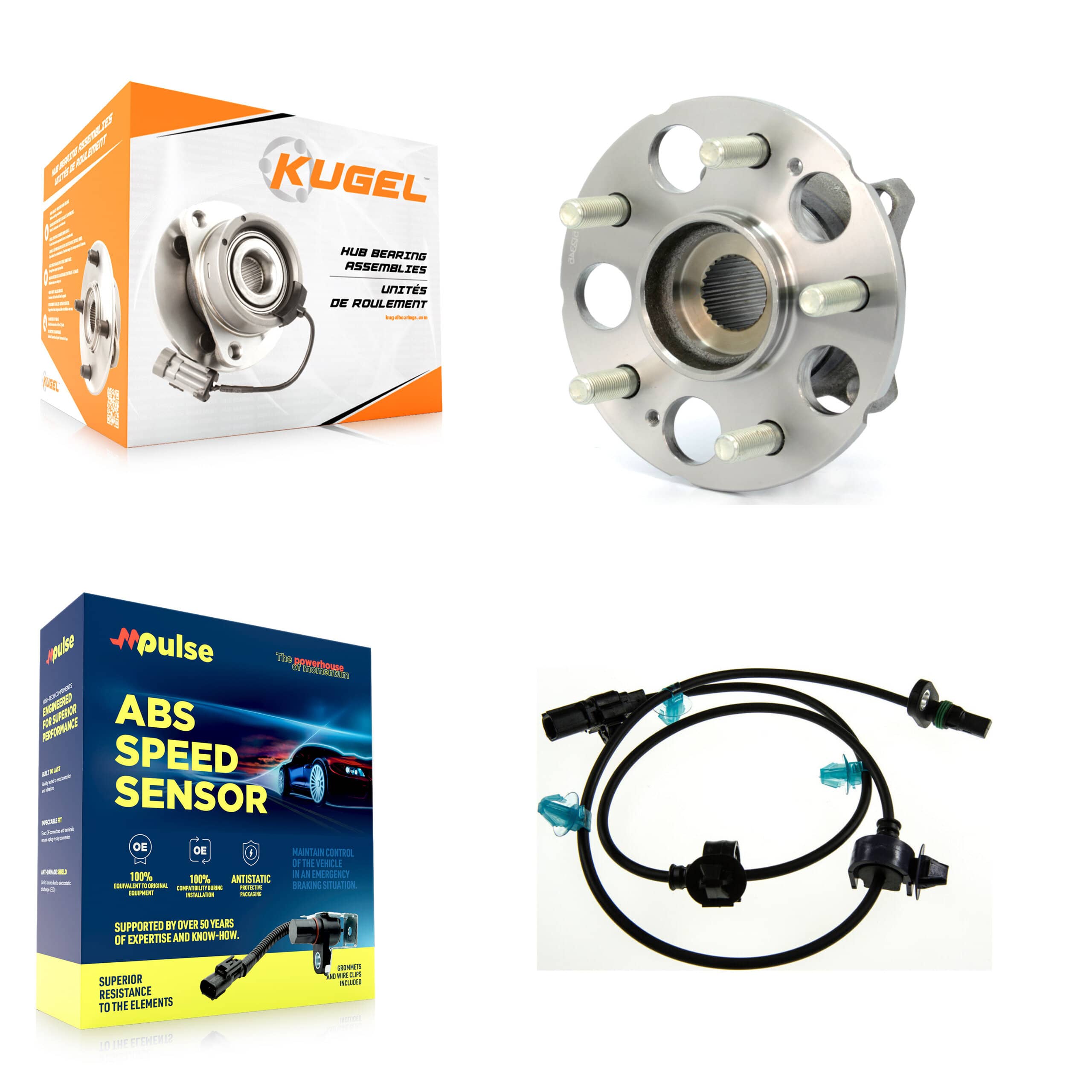Kugel - K7S-100876 - Rear Wheel Bearing and Hub Assembly Kits