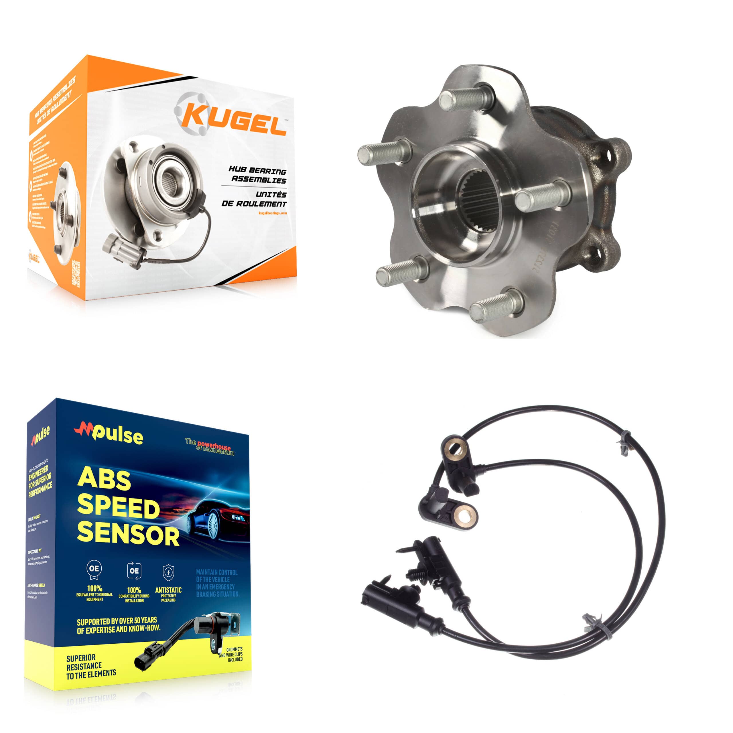 Kugel - K7S-100882 - Rear Wheel Bearing and Hub Assembly Kits