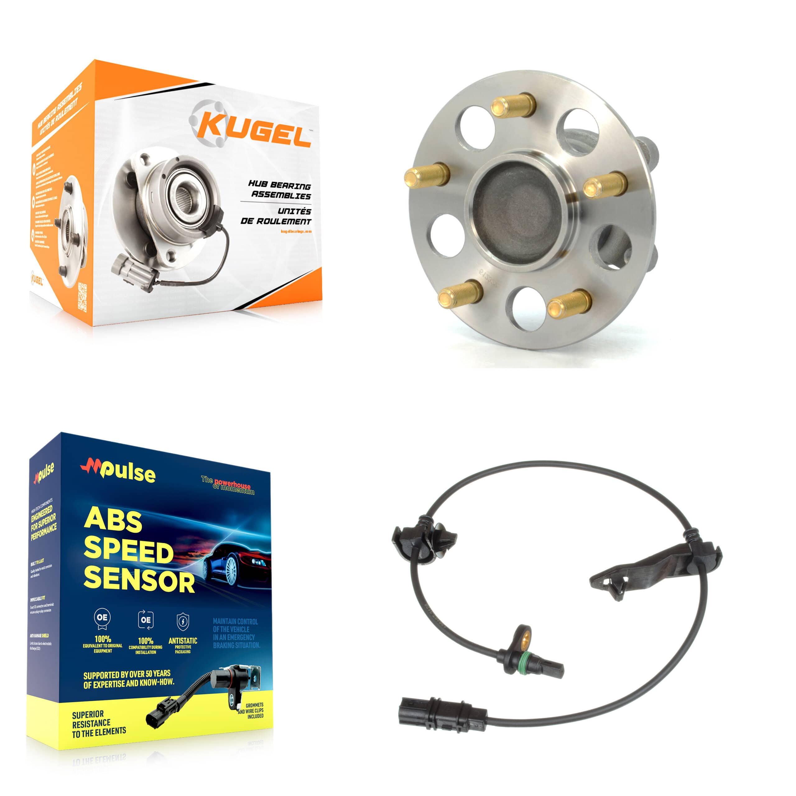 Kugel - K7S-100891 - Rear Wheel Bearing and Hub Assembly Kits