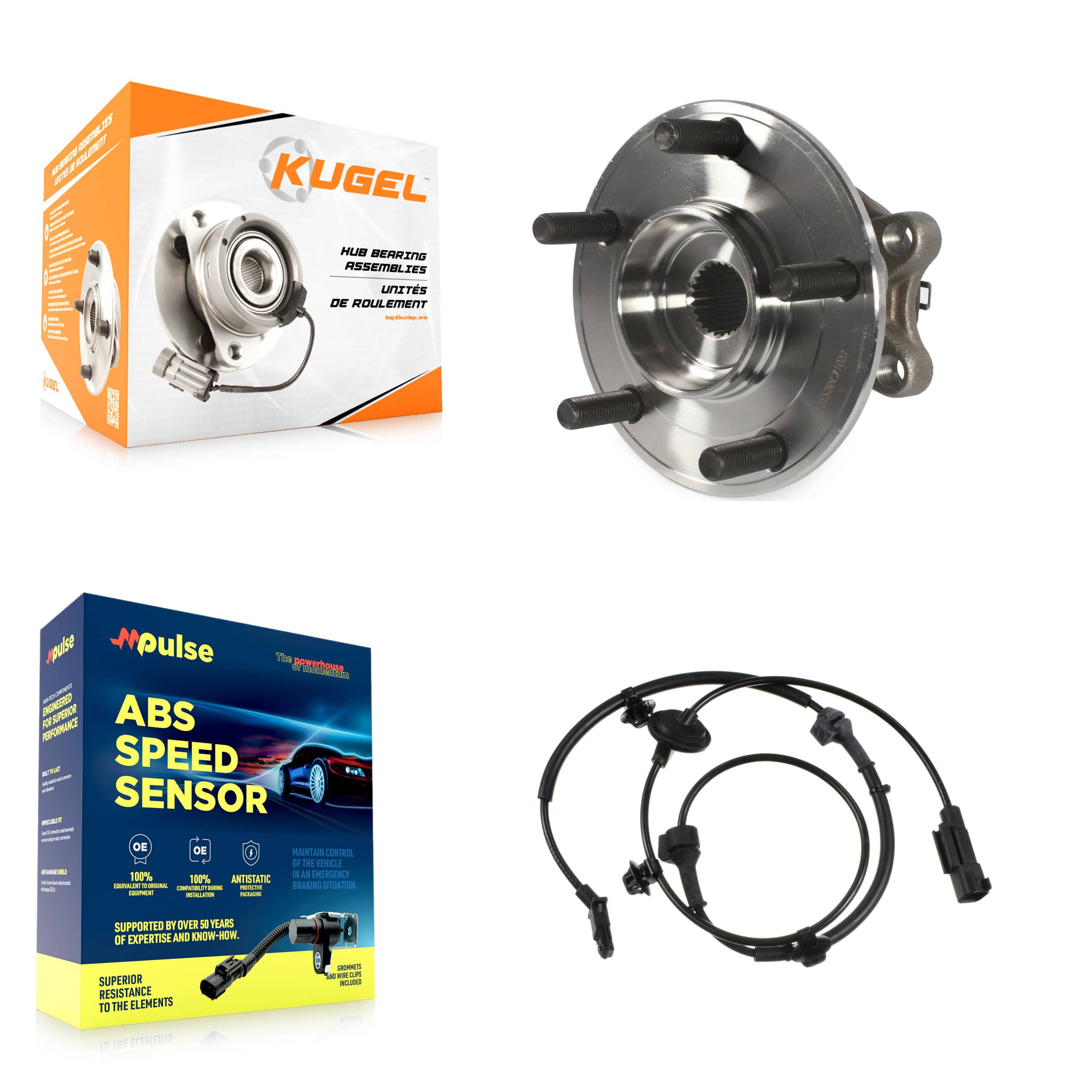 Kugel - K7S-100913 - Rear Wheel Bearing and Hub Assembly Kits