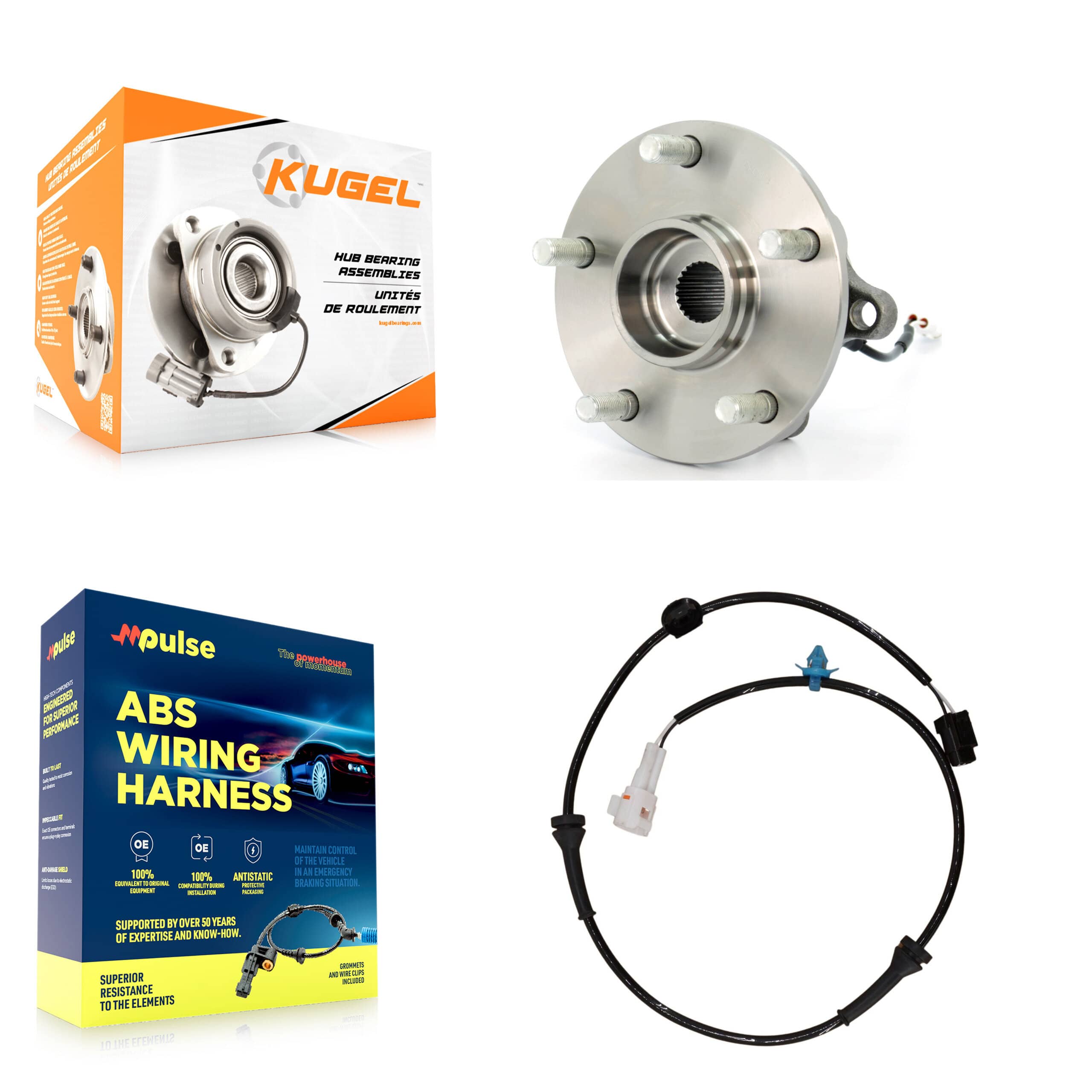Kugel - K7S-100935 - Rear Wheel Bearing and Hub Assembly Kits
