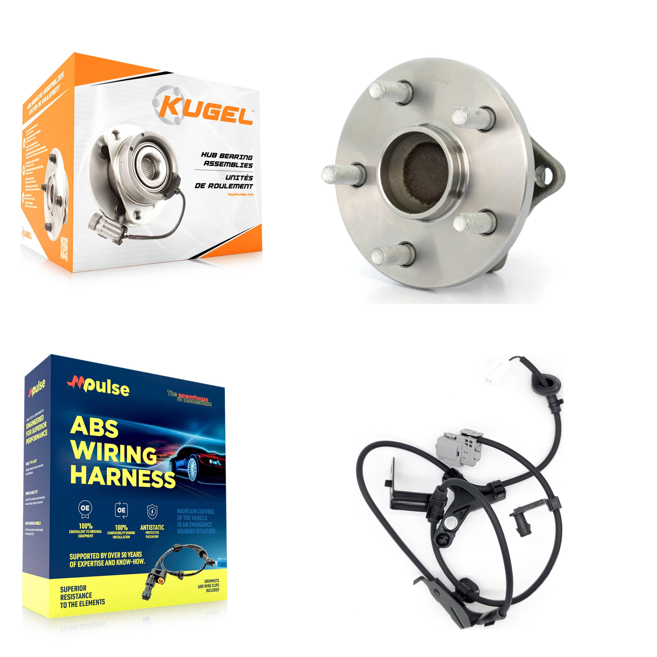 Kugel - K7S-100943 - Rear Wheel Bearing and Hub Assembly Kits