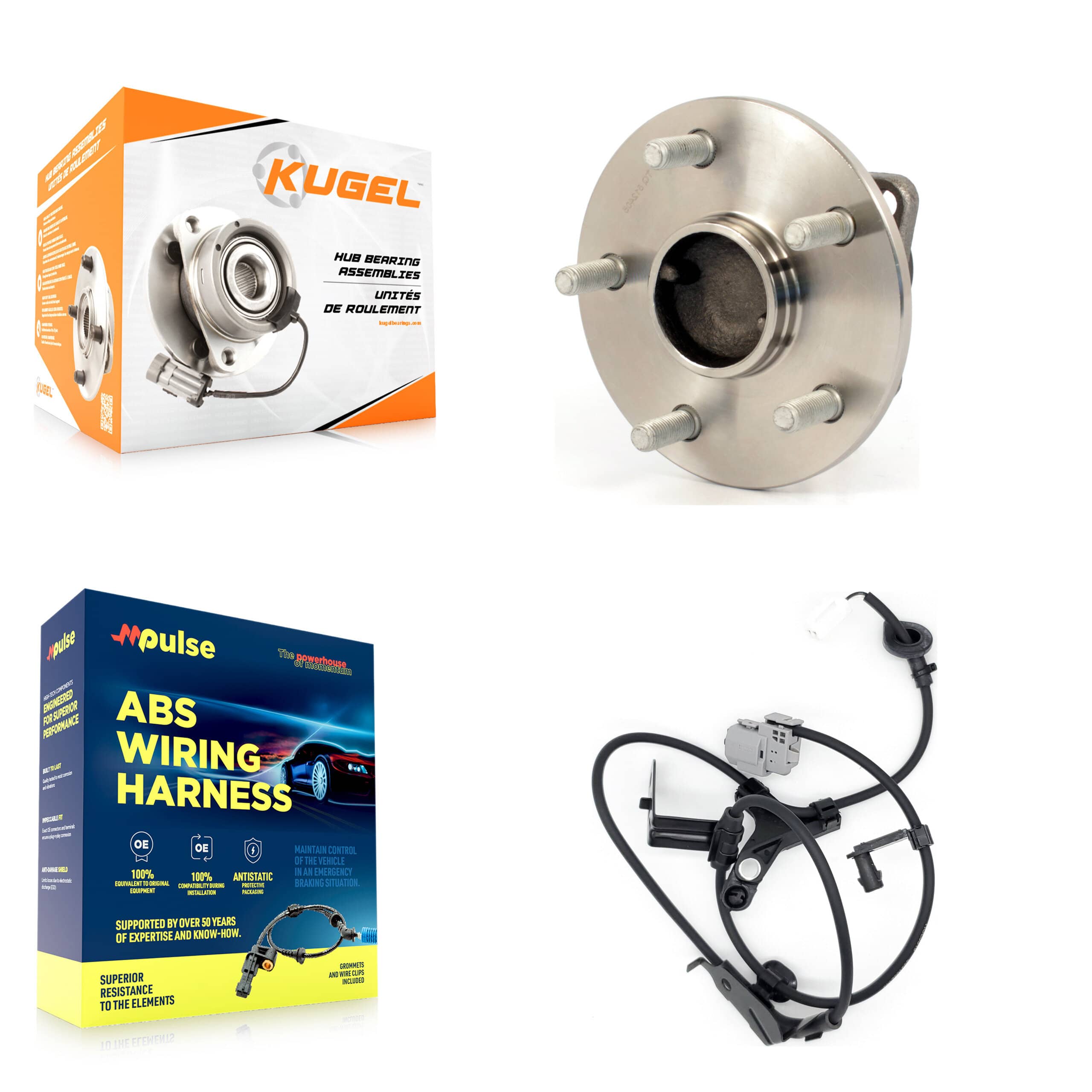 Kugel - K7S-100944 - Rear Wheel Bearing and Hub Assembly Kits