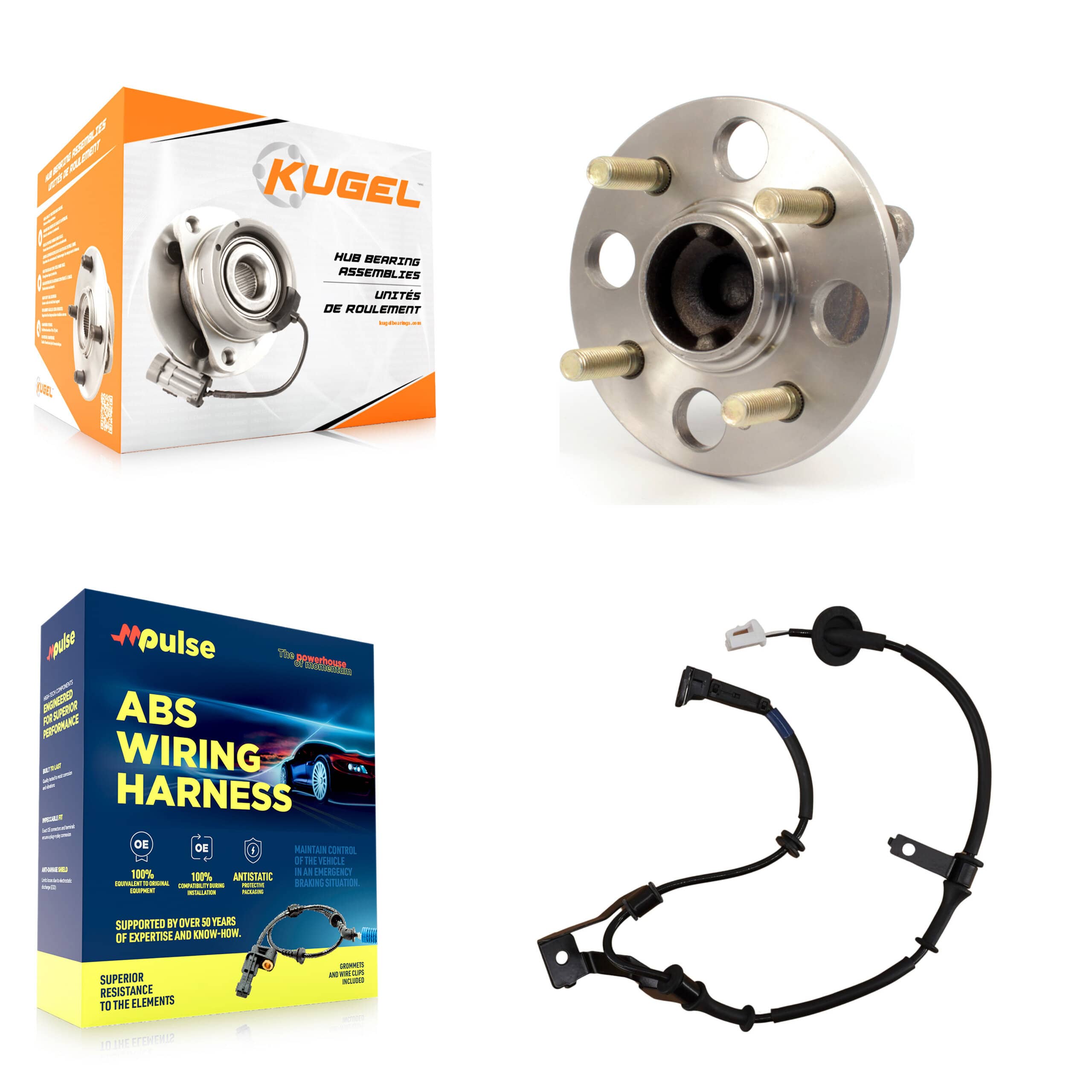 Kugel - K7S-100954 - Rear Wheel Bearing and Hub Assembly Kits