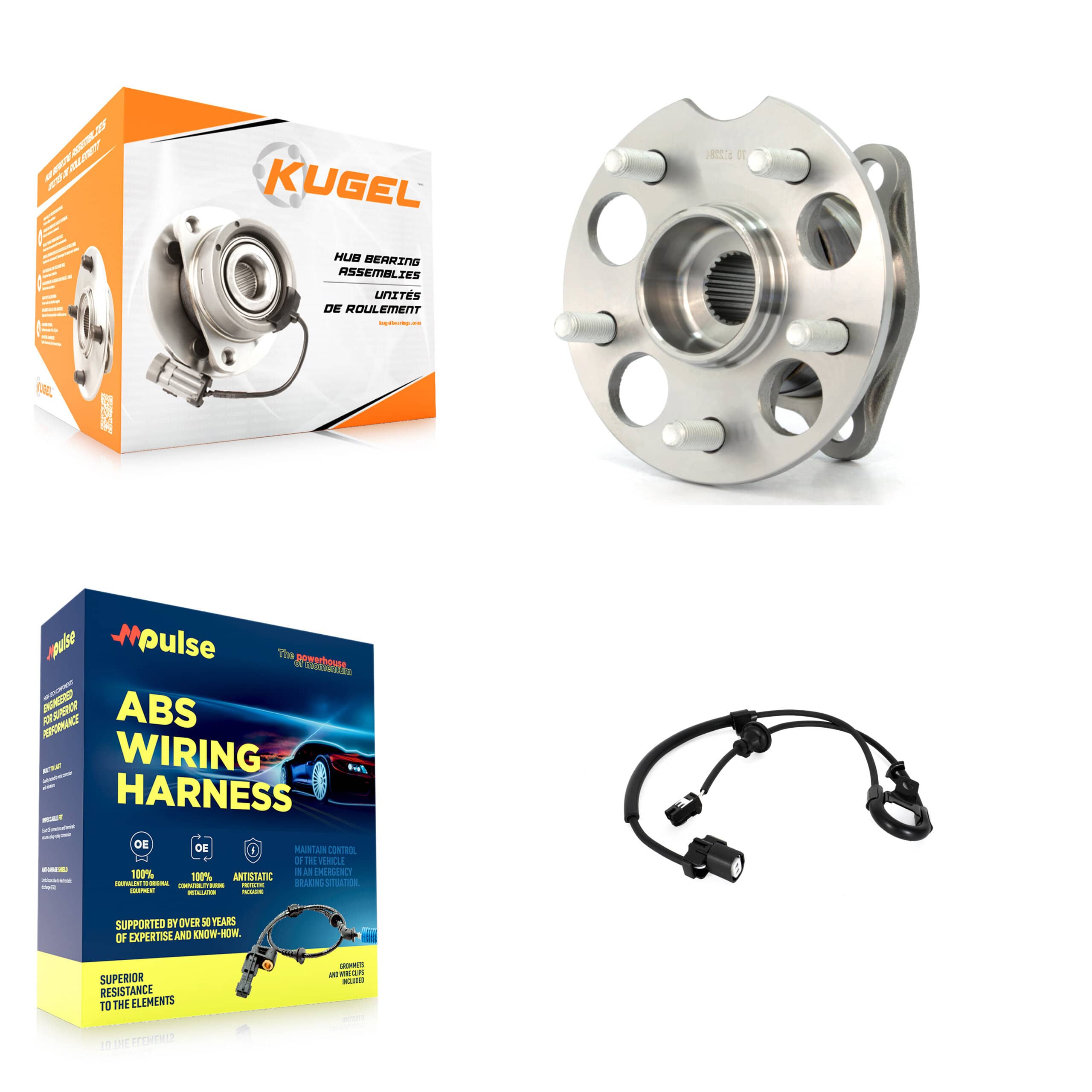 Kugel - K7S-100958 - Rear Wheel Bearing and Hub Assembly Kits