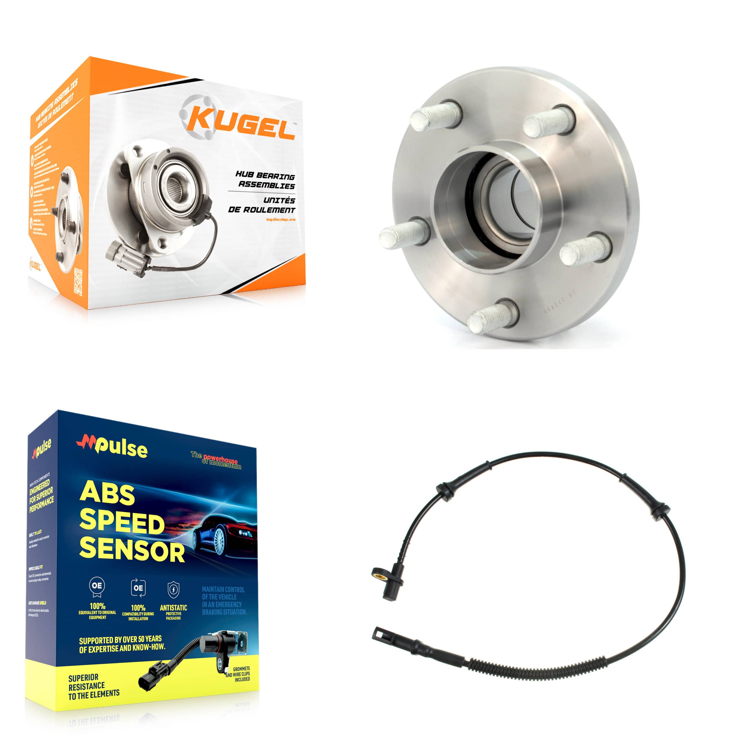 Kugel - K7S-101529 - Rear Wheel Bearing and Hub Assembly Kits