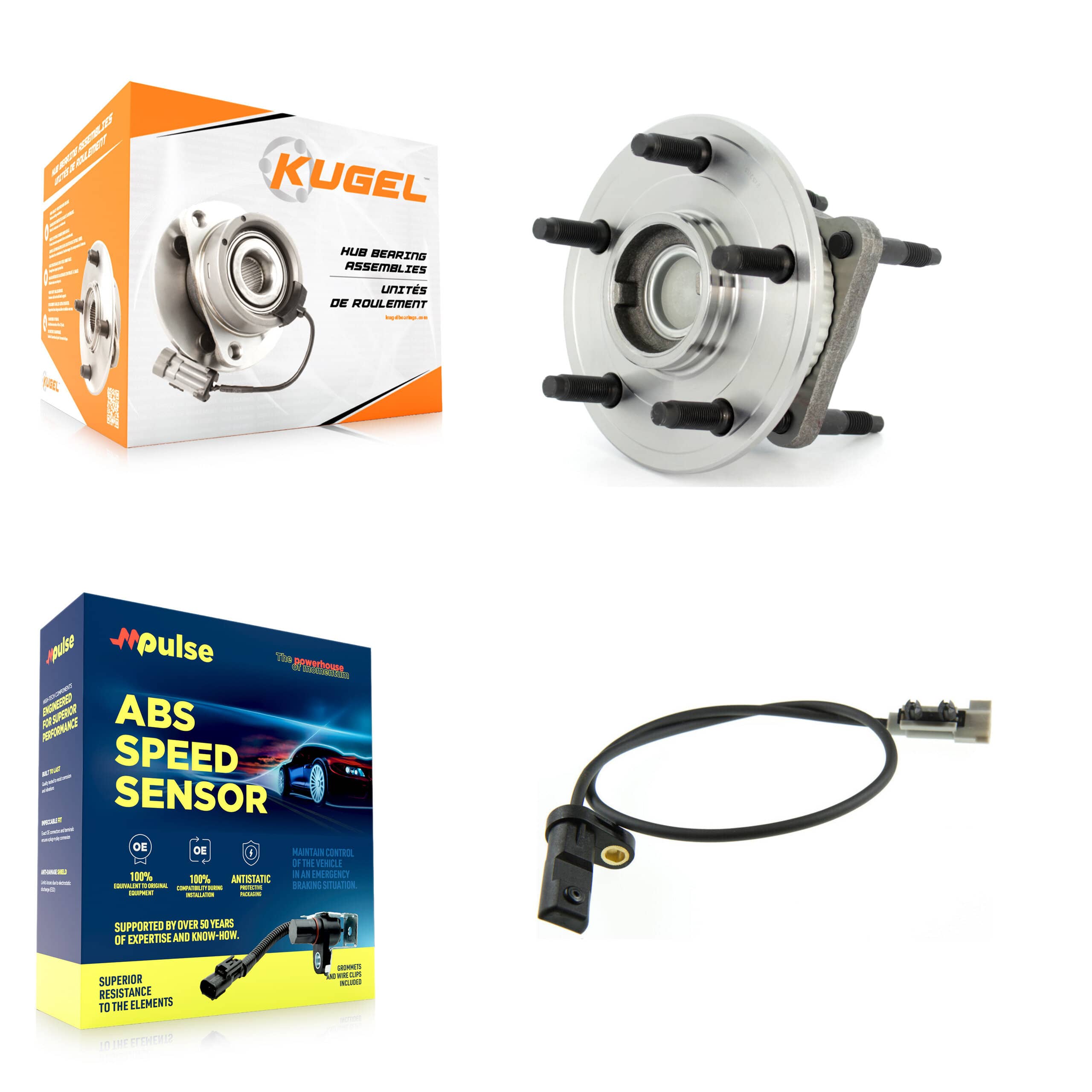 Kugel - K7S-101537 - Rear Wheel Bearing and Hub Assembly Kits