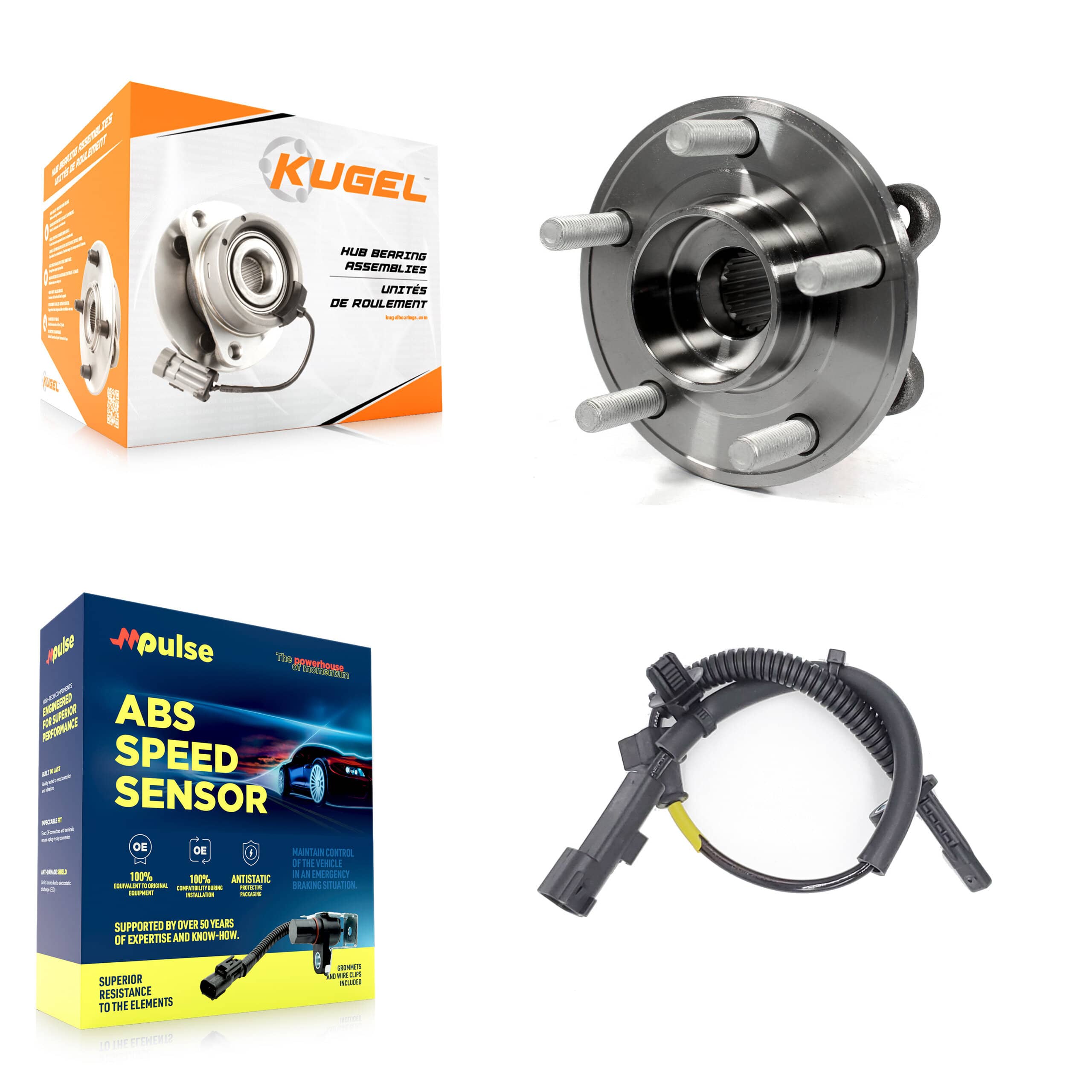 Kugel - K7S-101551 - Rear Wheel Bearing and Hub Assembly Kits