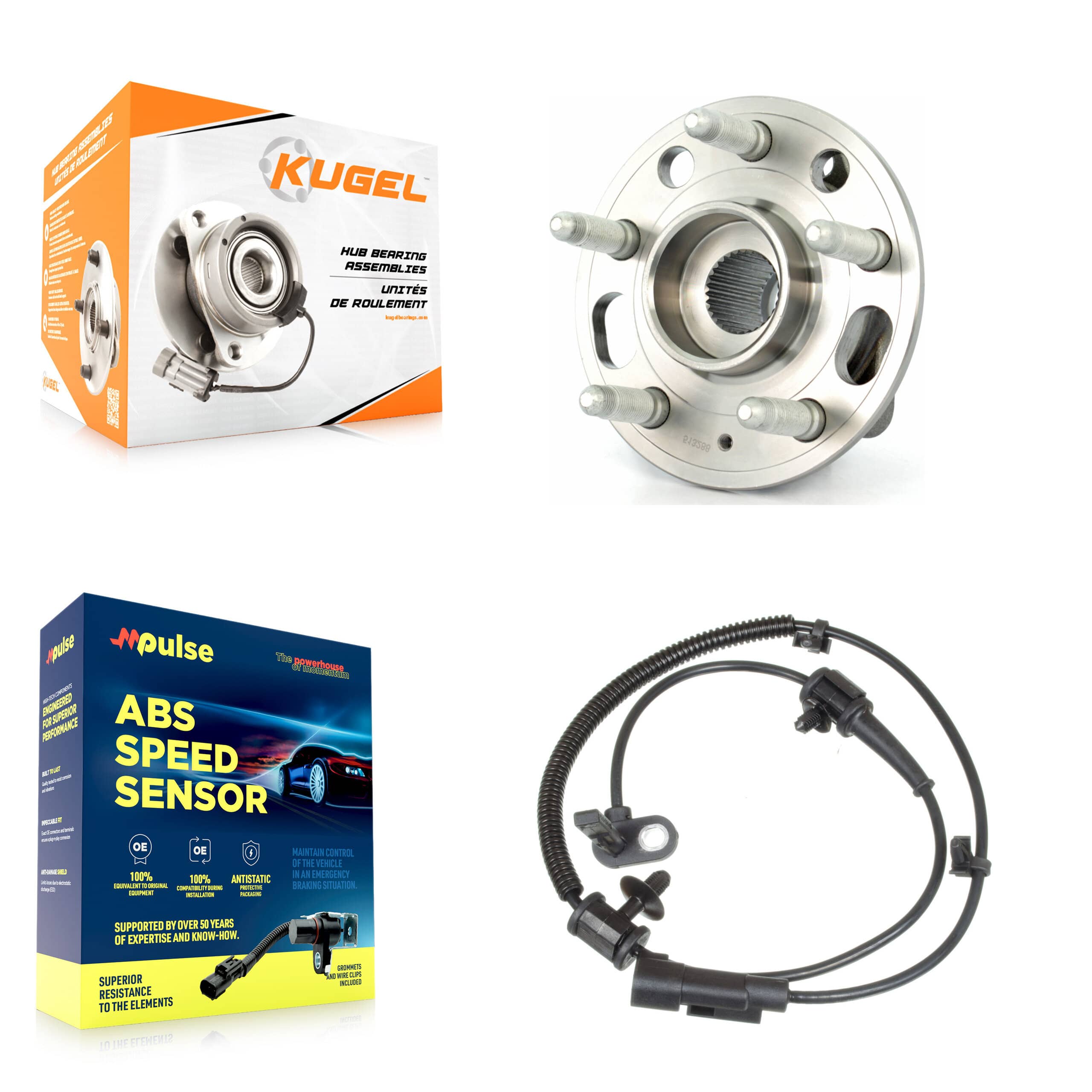 Kugel - K7S-101565 - Rear Wheel Bearing and Hub Assembly Kits