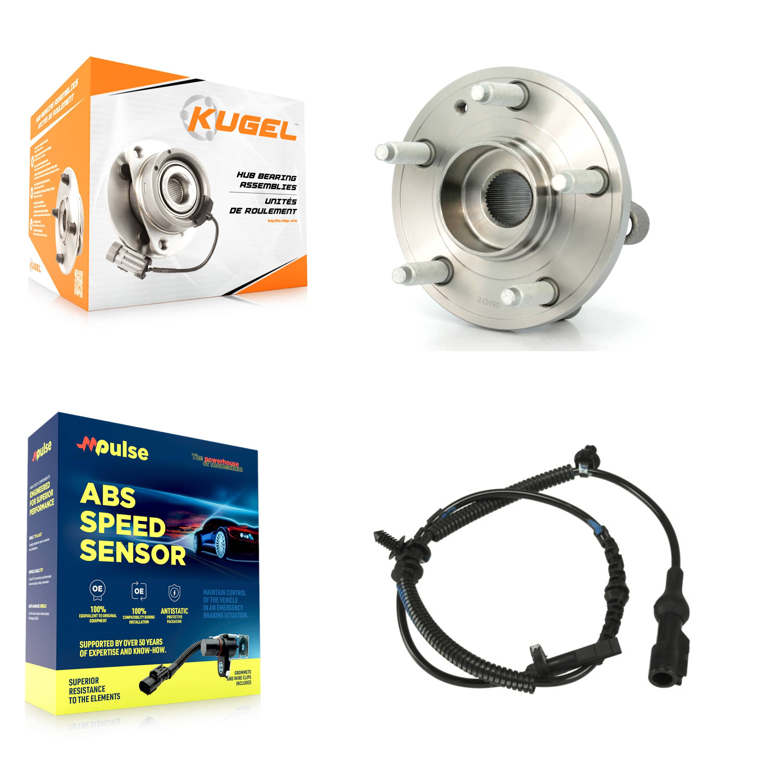 Kugel - K7S-101616 - Rear Wheel Bearing and Hub Assembly Kits