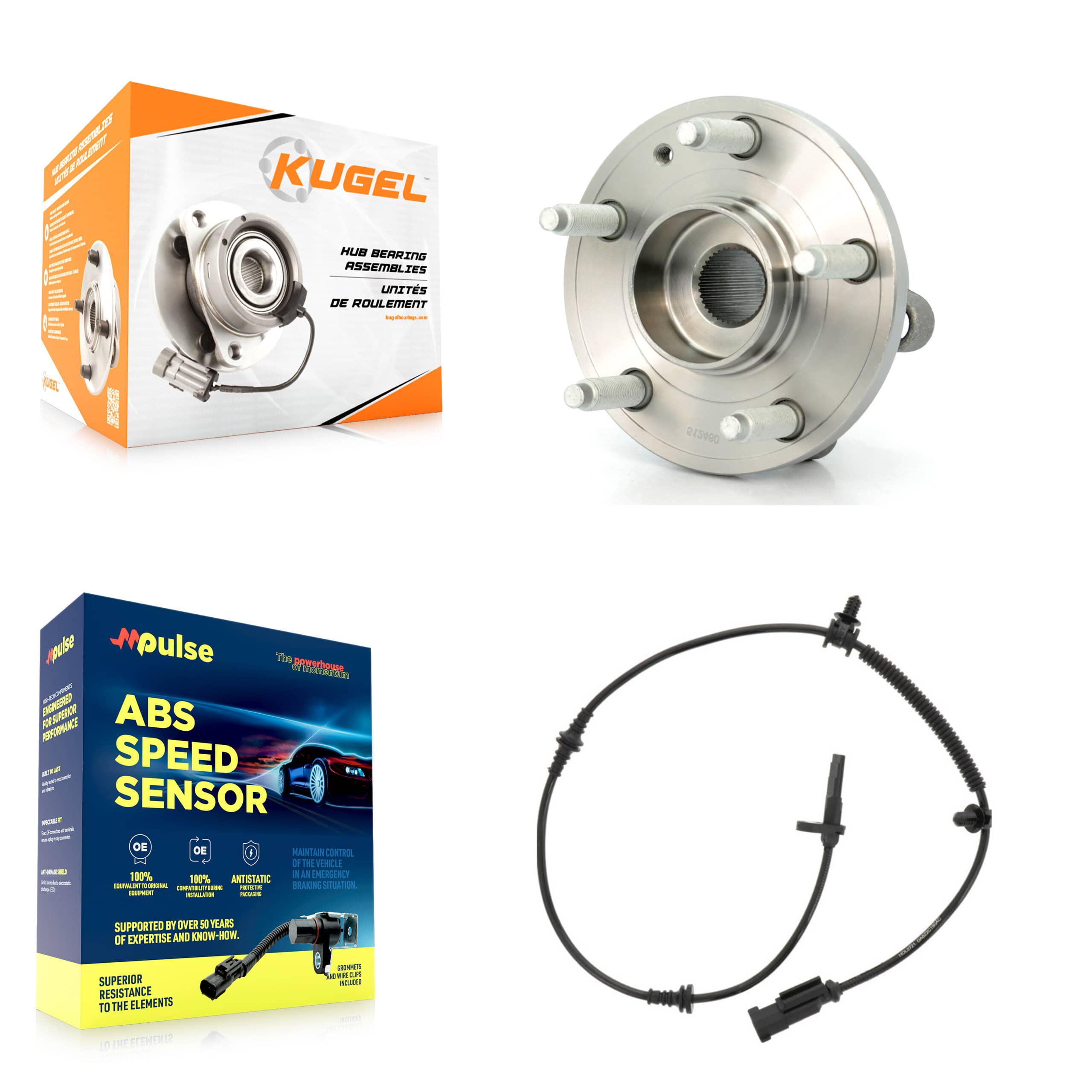 Kugel - K7S-101619 - Rear Wheel Bearing and Hub Assembly Kits