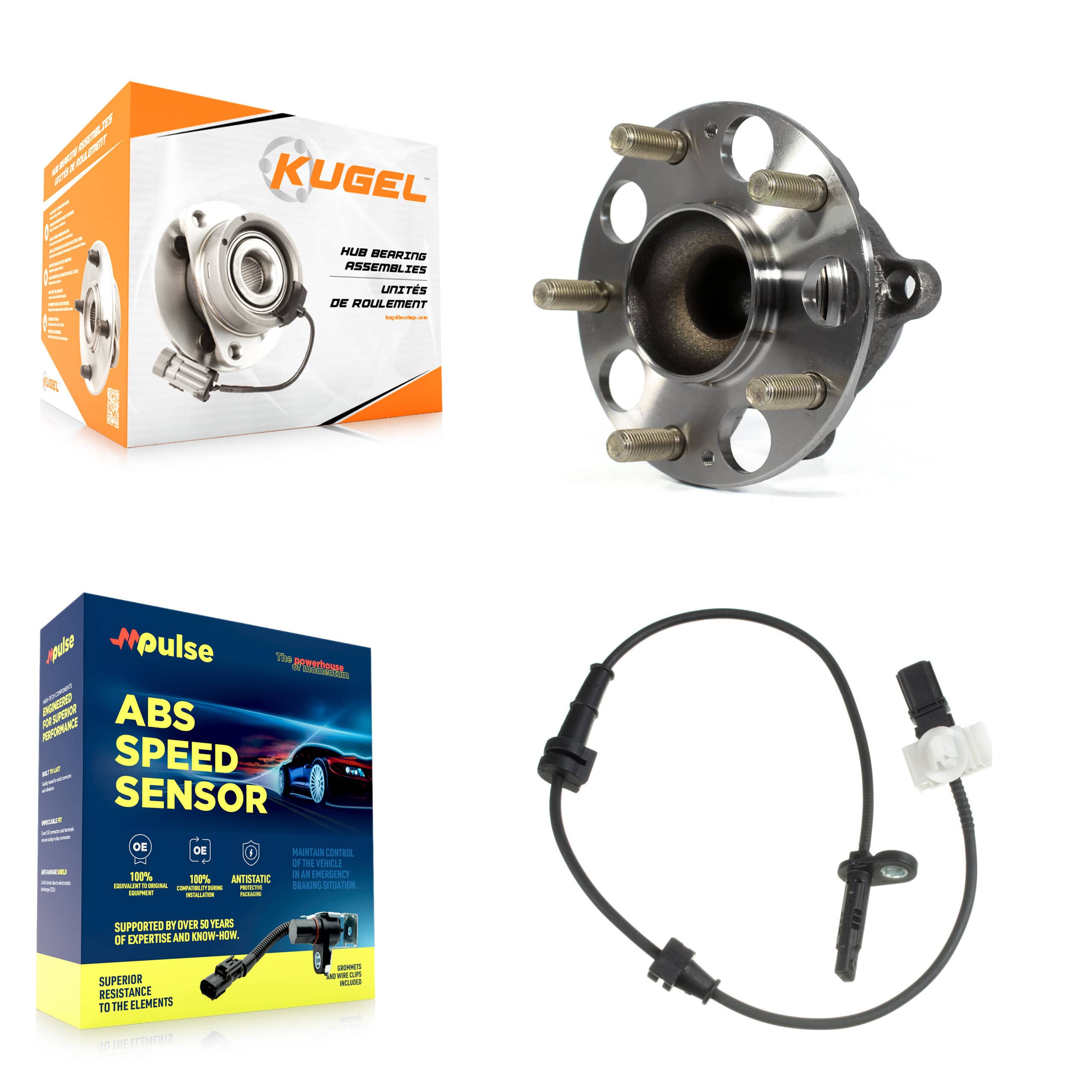 Kugel - K7S-101620 - Rear Wheel Bearing and Hub Assembly Kits