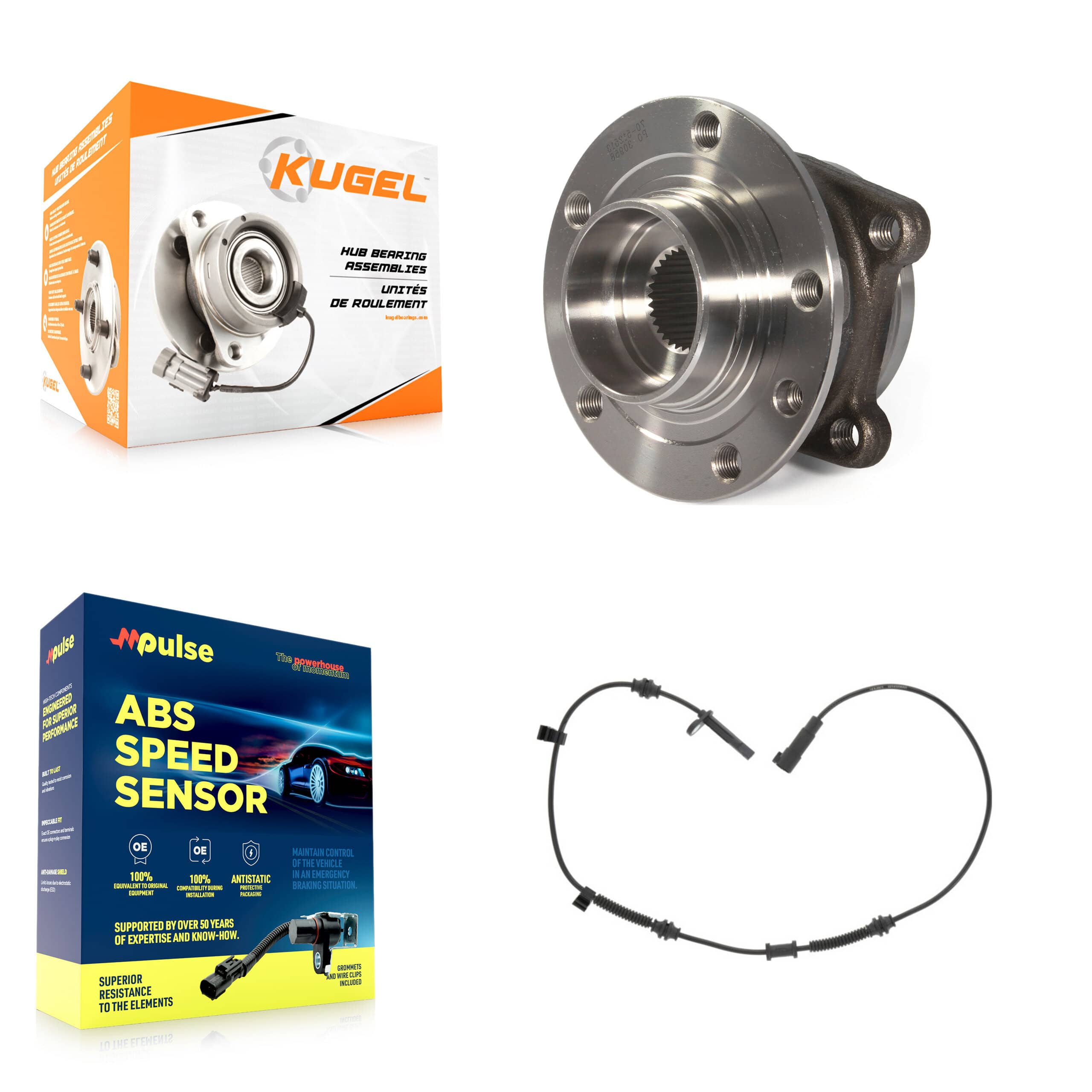 Kugel - K7S-101633 - Rear Wheel Bearing and Hub Assembly Kits