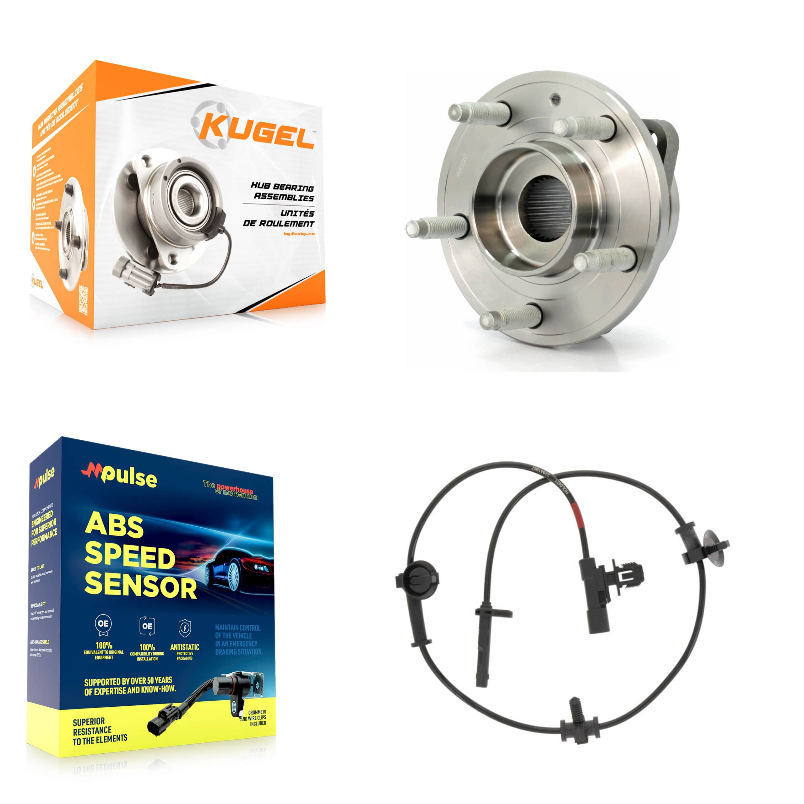 Kugel - K7S-101636 - Rear Wheel Bearing and Hub Assembly Kits