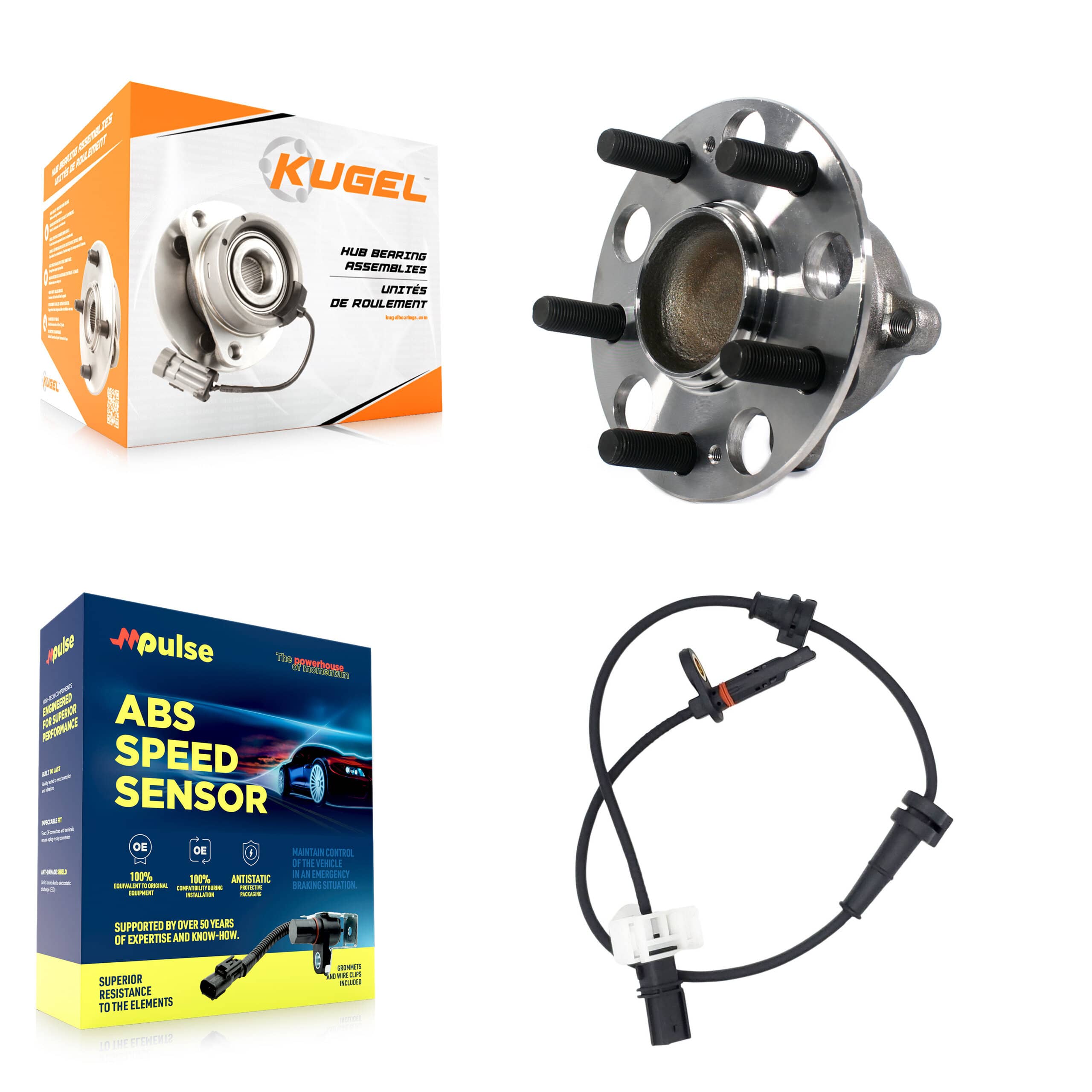 Kugel - K7S-101649 - Rear Wheel Bearing and Hub Assembly Kits