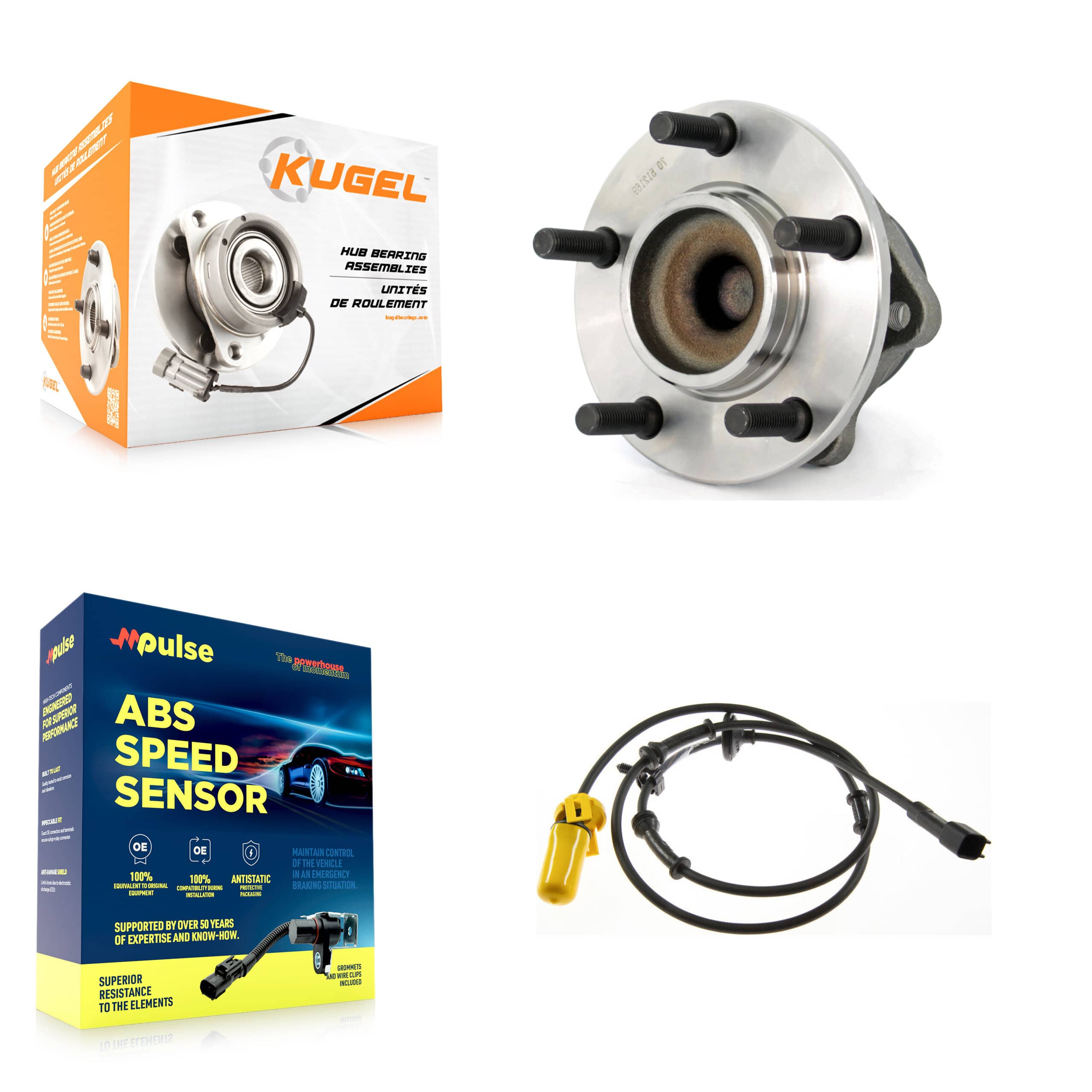 Kugel - K7S-101654 - Rear Wheel Bearing and Hub Assembly Kits