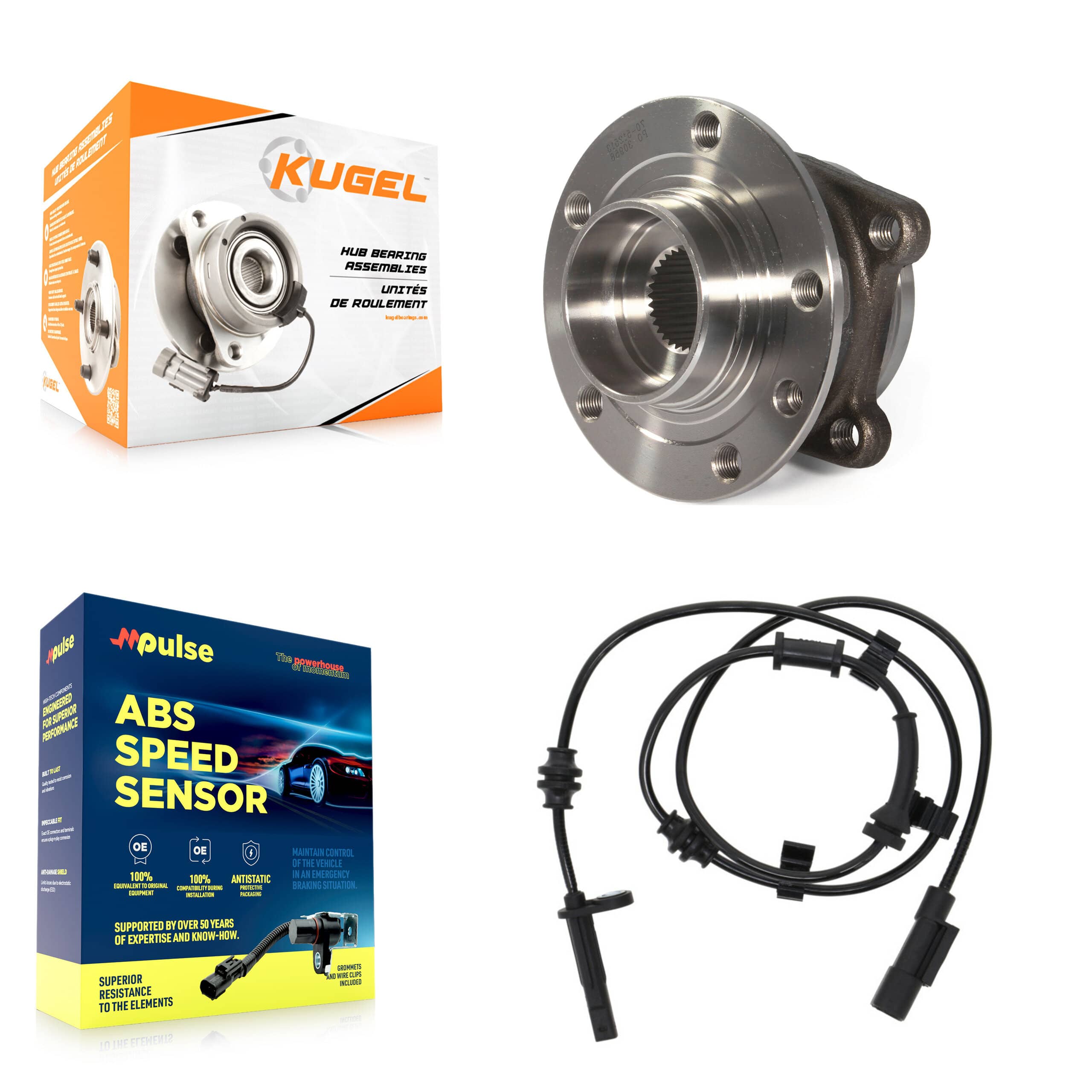 Kugel - K7S-101665 - Rear Wheel Bearing and Hub Assembly Kits
