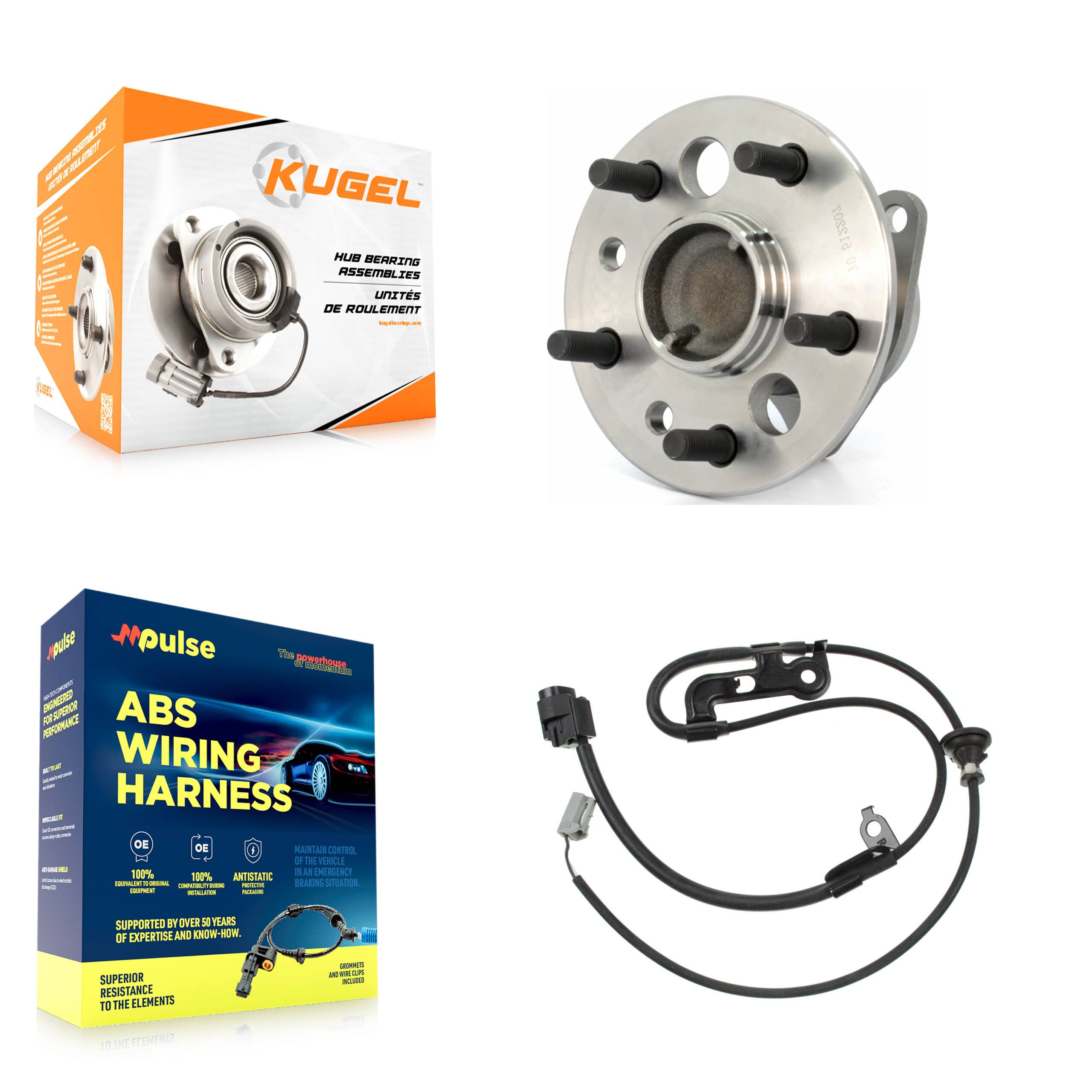 Kugel - K7S-101693 - Rear Right Wheel Bearing and Hub Assembly Kits