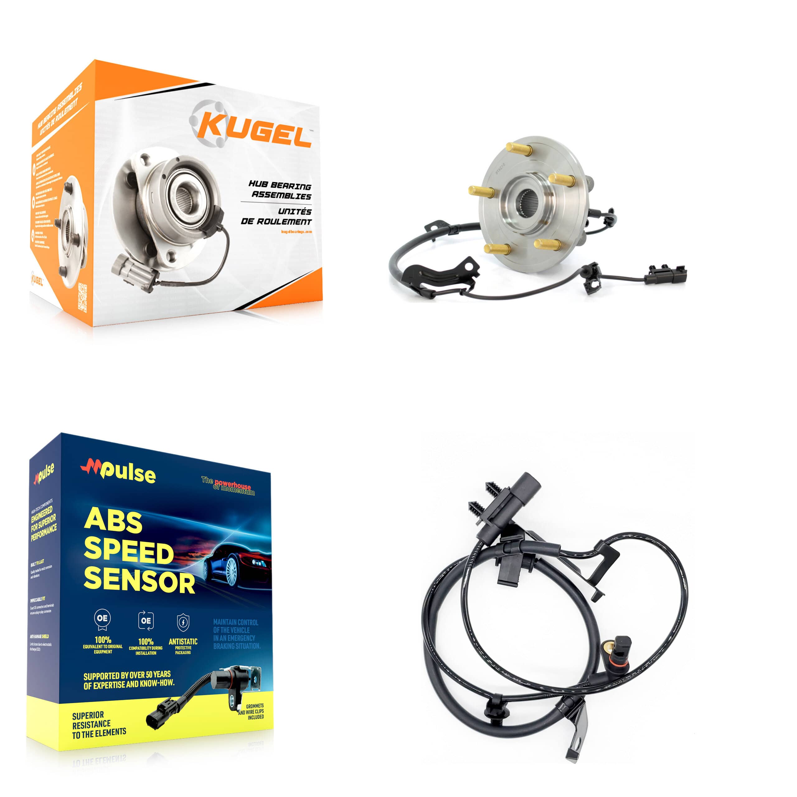 Kugel - K7S-101699 - Rear Left Wheel Bearing and Hub Assembly Kits
